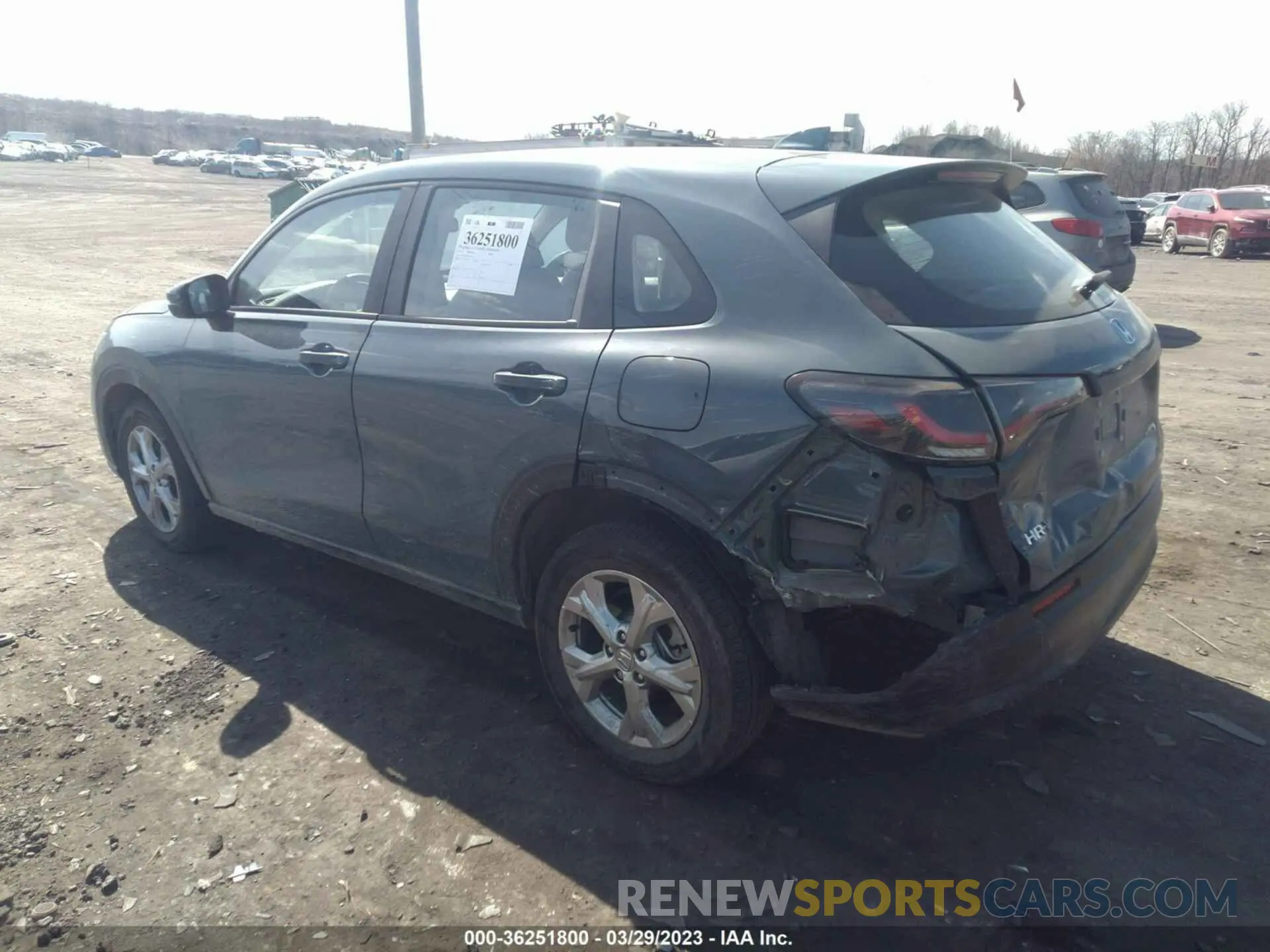 3 fotografías del automóvil dañado 3CZRZ2H35PM724243 HONDA HR-V 2023