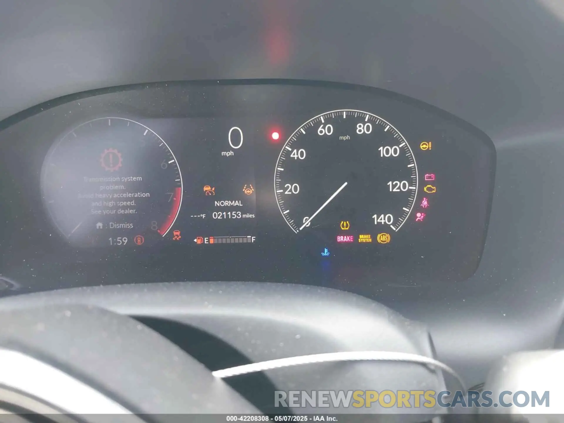 7 fotografías del automóvil dañado 3CZRZ1H51RM703162 HONDA HR-V 2024