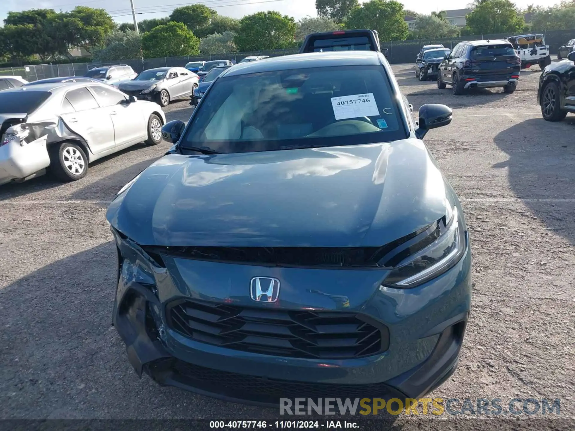 12 fotografías del automóvil dañado 3CZRZ1H57RM739339 HONDA HR-V 2024