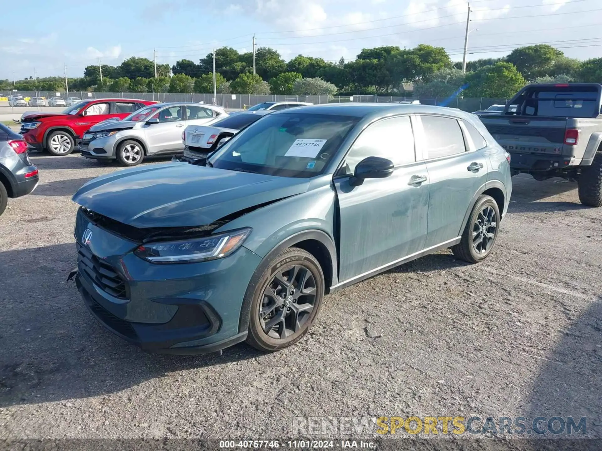 2 fotografías del automóvil dañado 3CZRZ1H57RM739339 HONDA HR-V 2024