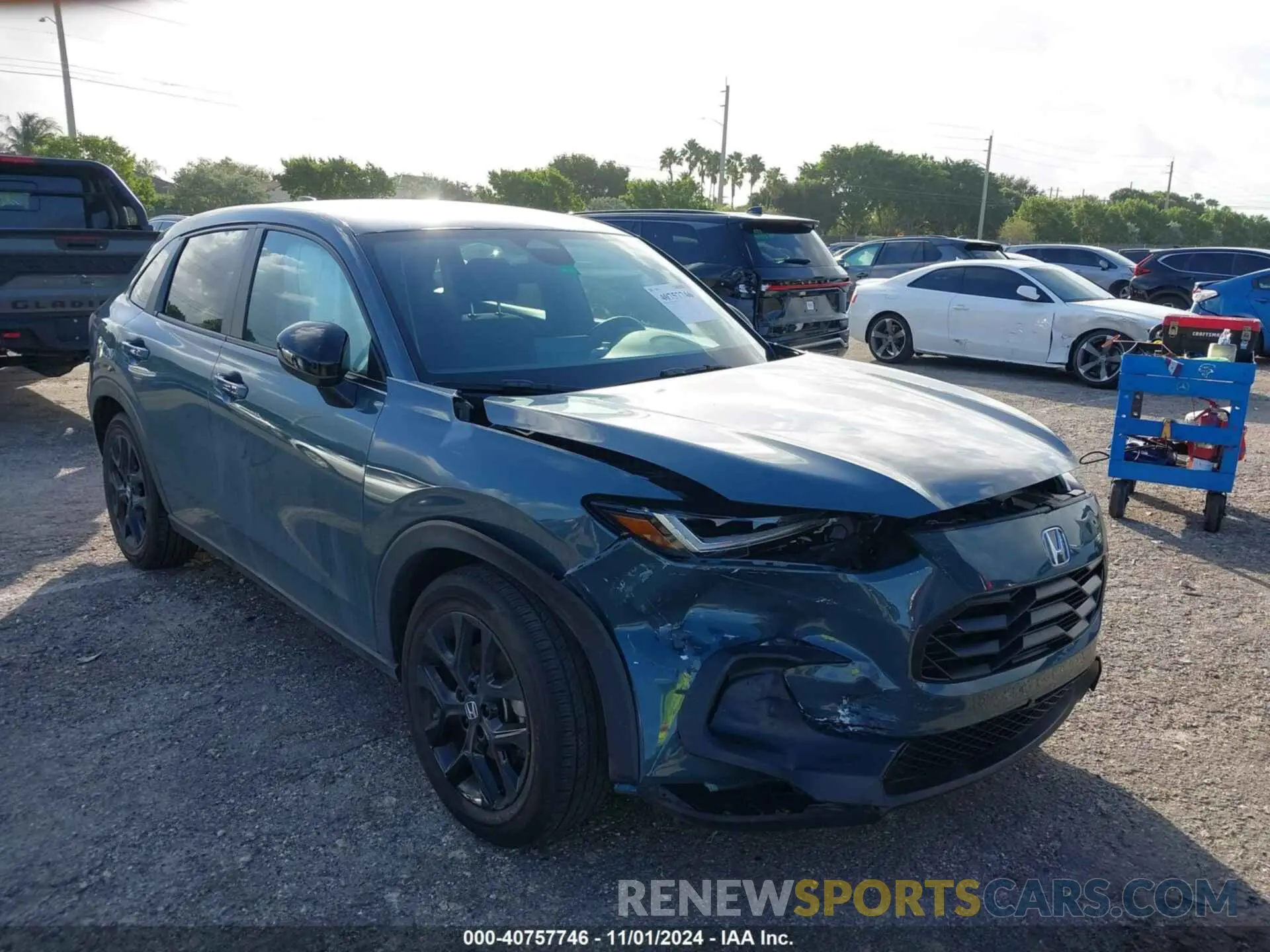 6 fotografías del automóvil dañado 3CZRZ1H57RM739339 HONDA HR-V 2024