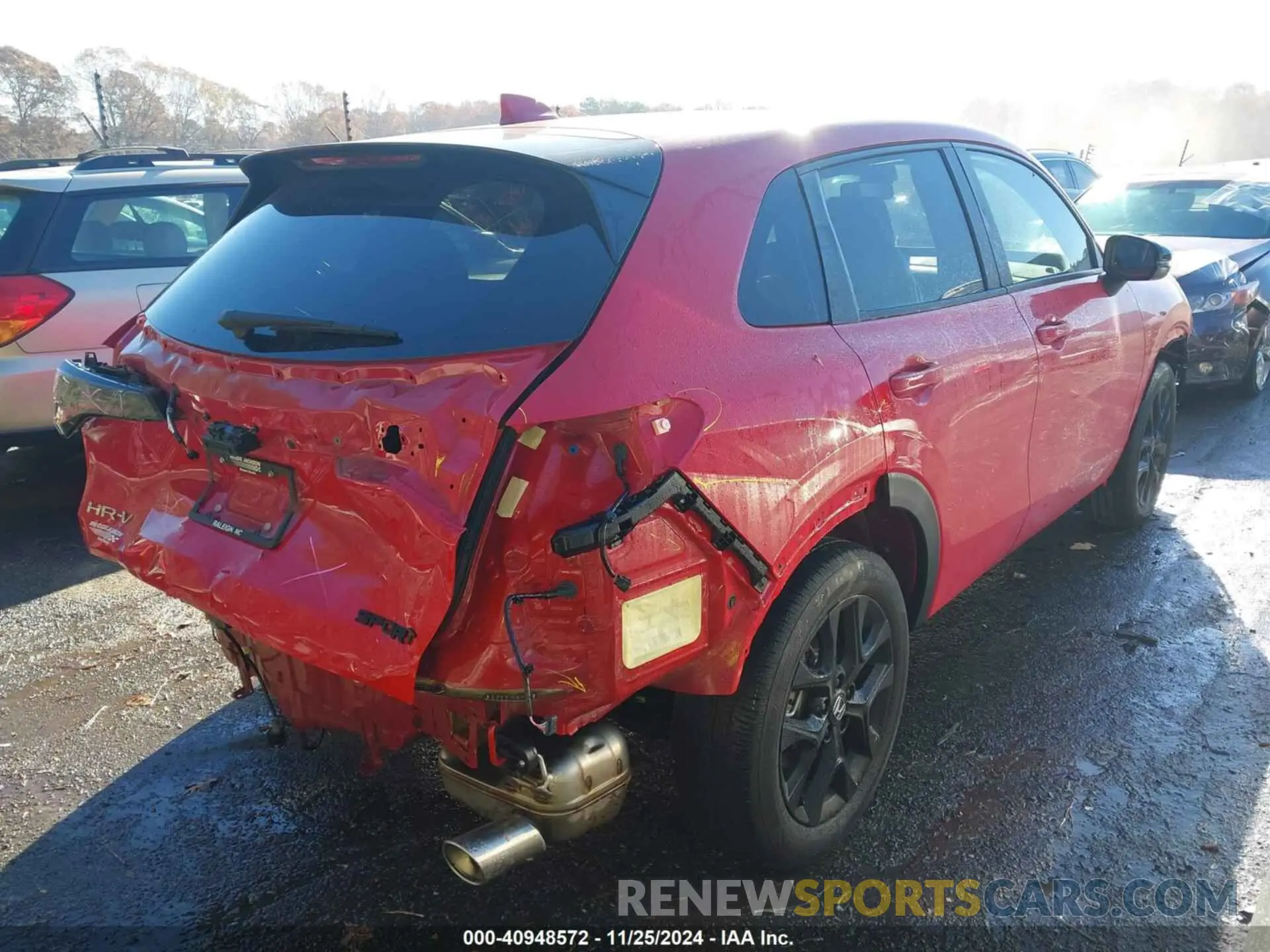 4 fotografías del automóvil dañado 3CZRZ1H58RM743626 HONDA HR-V 2024