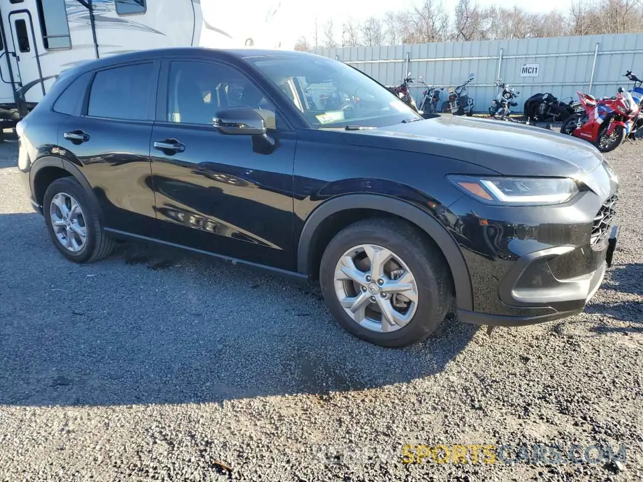 4 fotografías del automóvil dañado 3CZRZ2H39RM758740 HONDA HR-V 2024