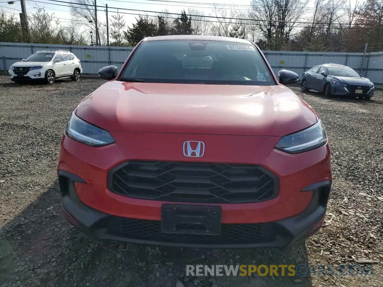 5 fotografías del automóvil dañado 3CZRZ2H52RM708702 HONDA HR-V 2024