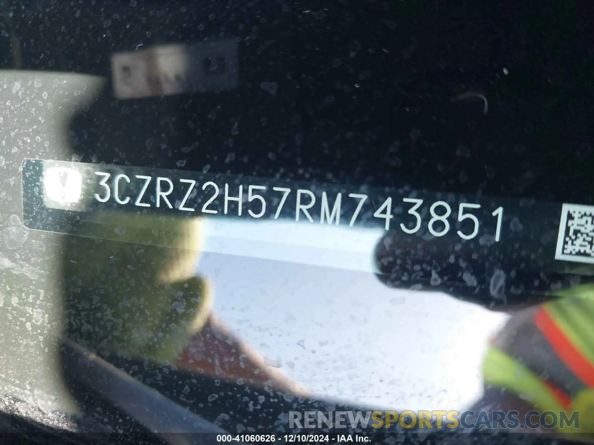 9 fotografías del automóvil dañado 3CZRZ2H57RM743851 HONDA HR-V 2024