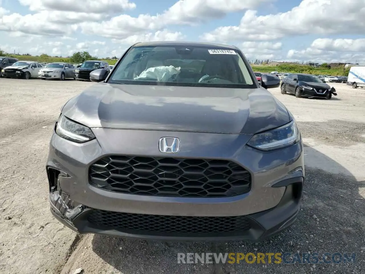5 fotografías del automóvil dañado 3CZRZ1H38SM742982 HONDA HR-V 2025