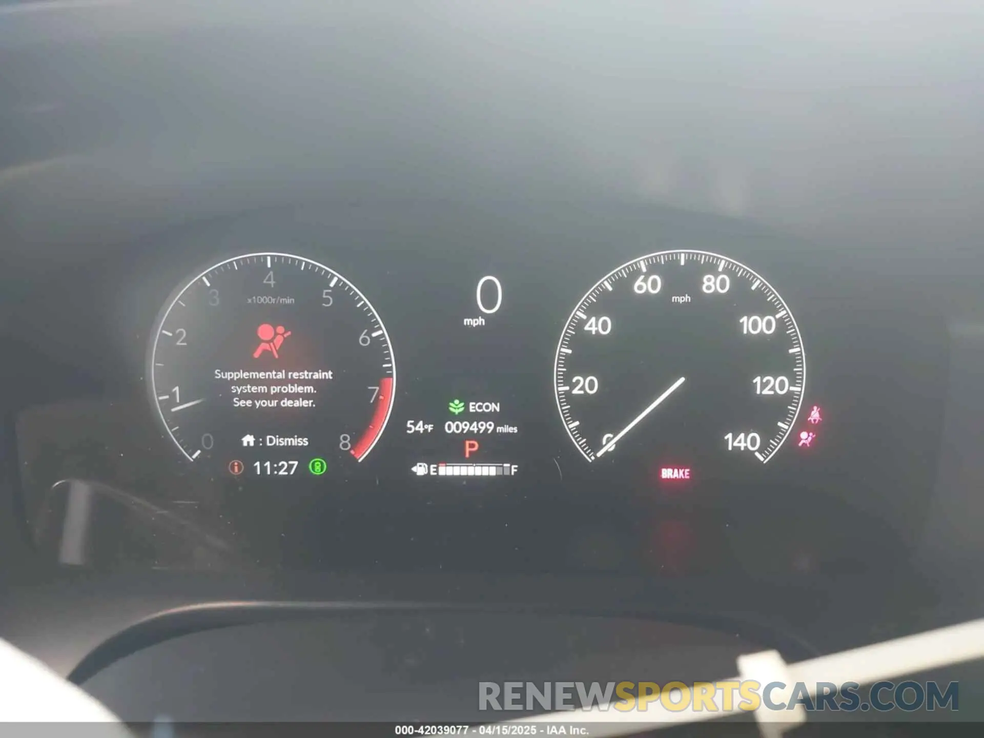 7 fotografías del automóvil dañado 3CZRZ1H50SM723392 HONDA HR-V 2025