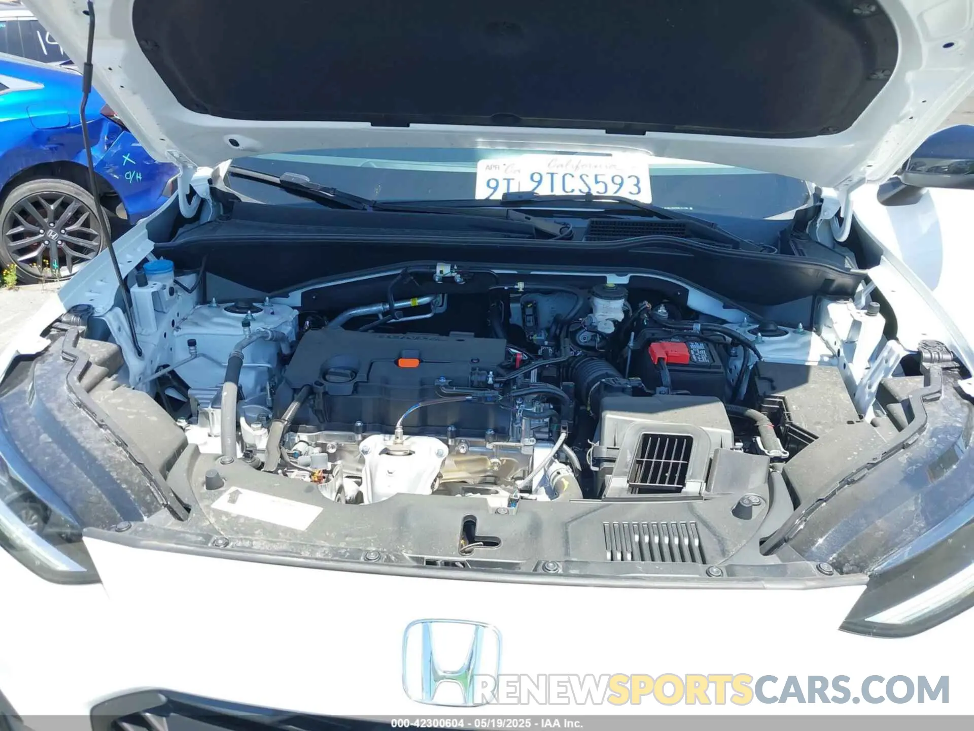 10 fotografías del automóvil dañado 3CZRZ1H54SM741765 HONDA HR-V 2025