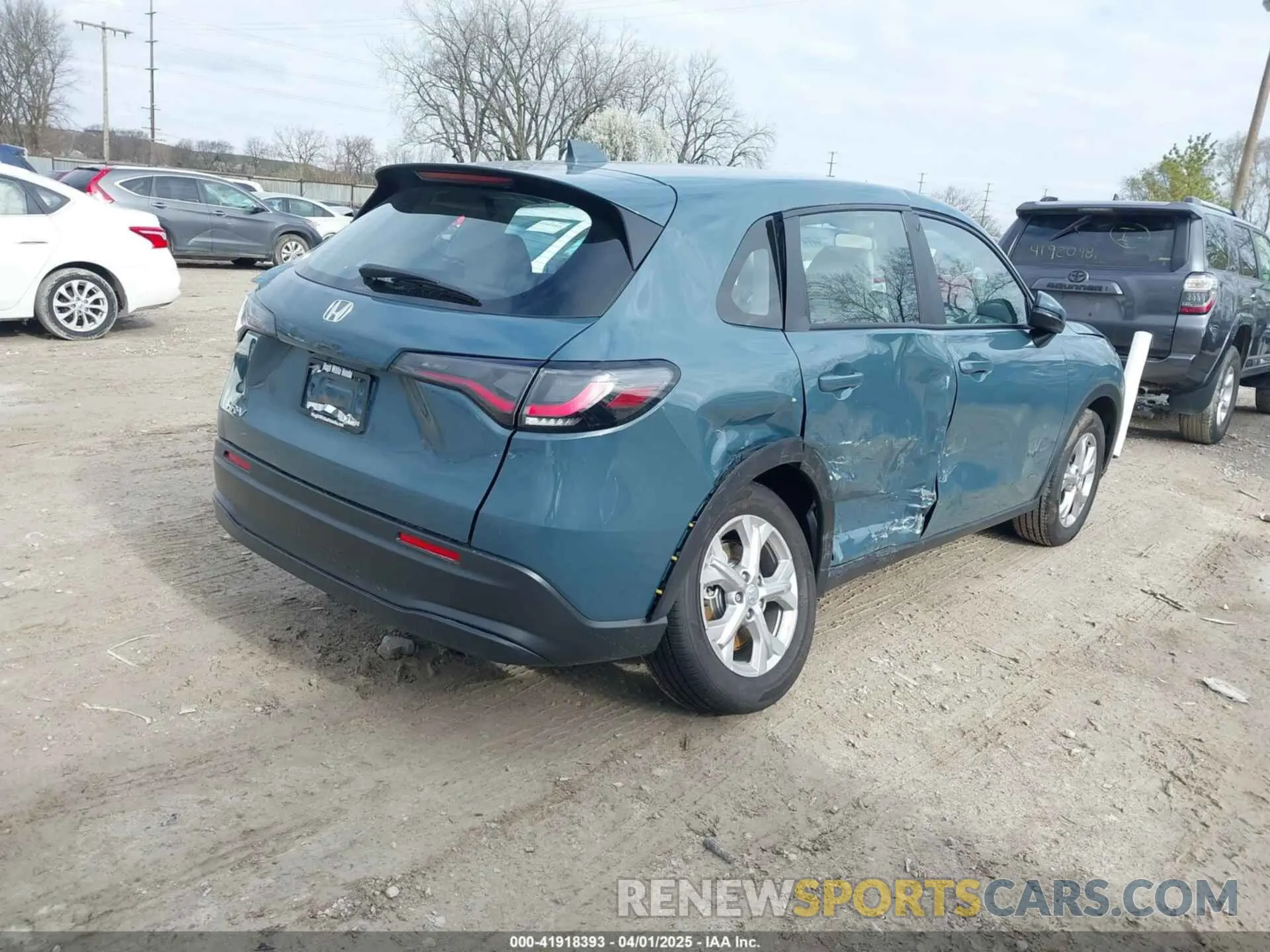 4 fotografías del automóvil dañado 3CZRZ2H38SM765247 HONDA HR-V 2025