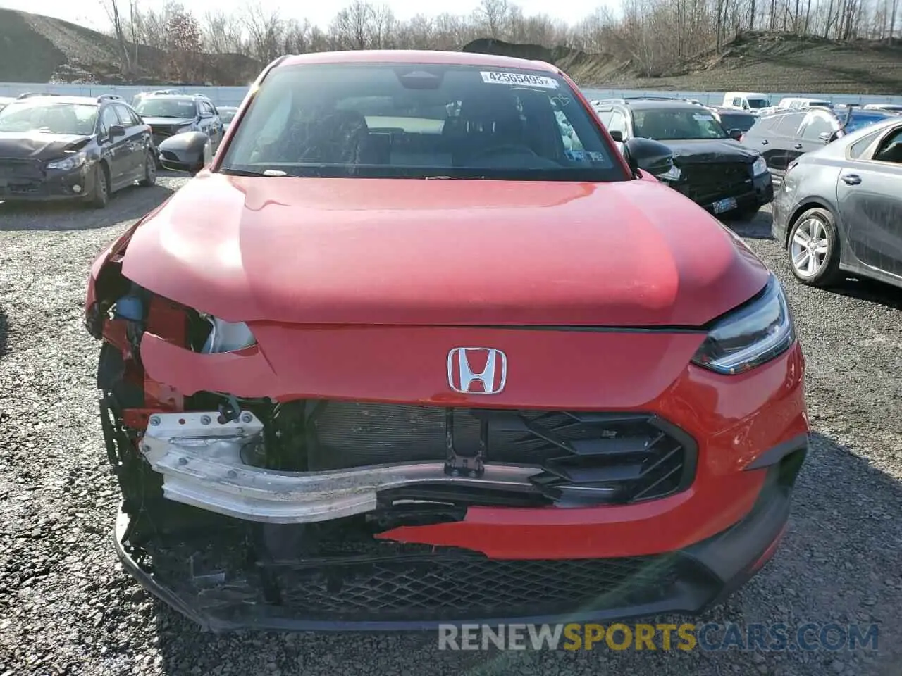 5 fotografías del automóvil dañado 3CZRZ2H54SM731114 HONDA HR-V 2025