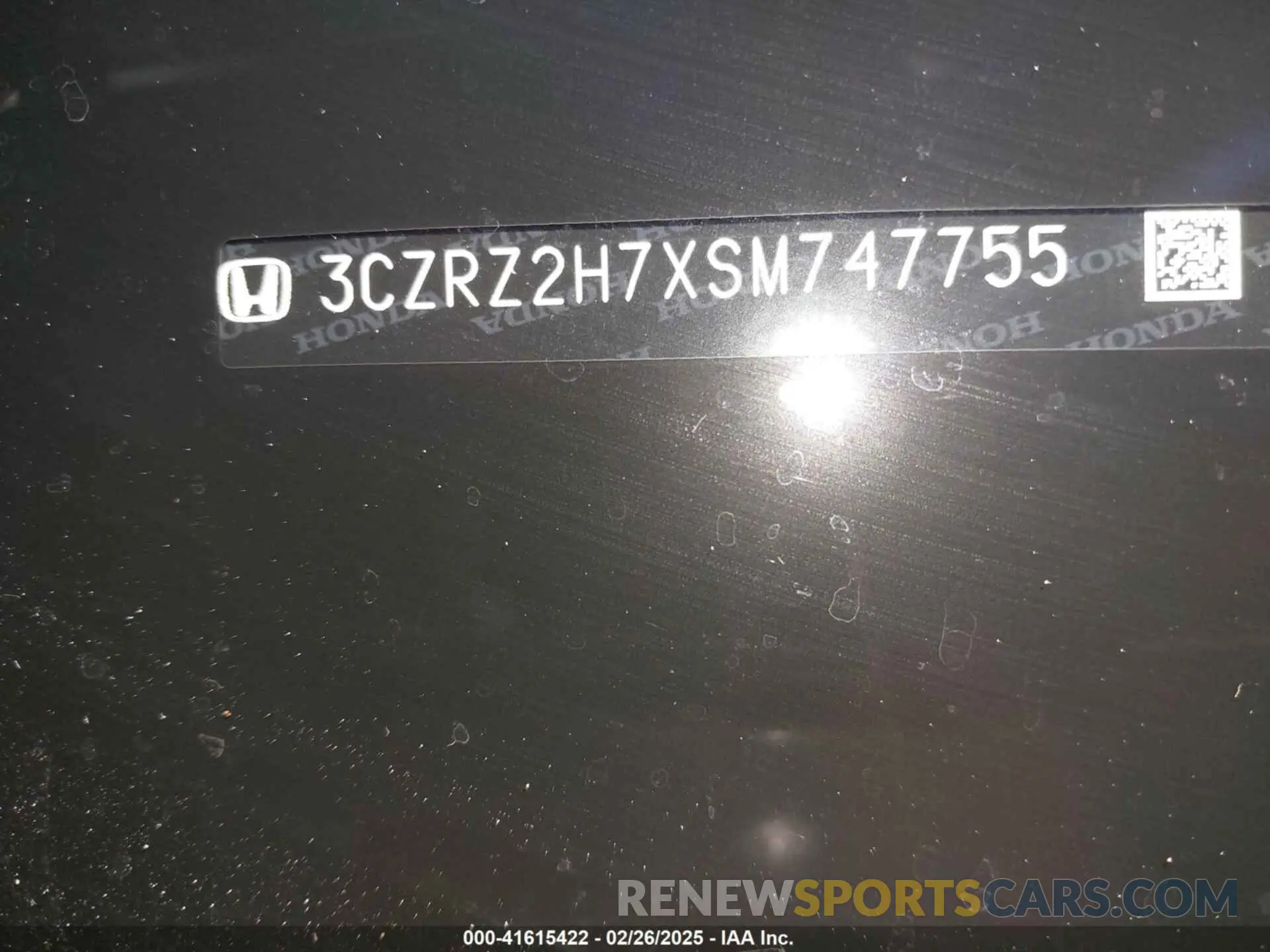 18 fotografías del automóvil dañado 3CZRZ2H7XSM747755 HONDA HR-V 2025