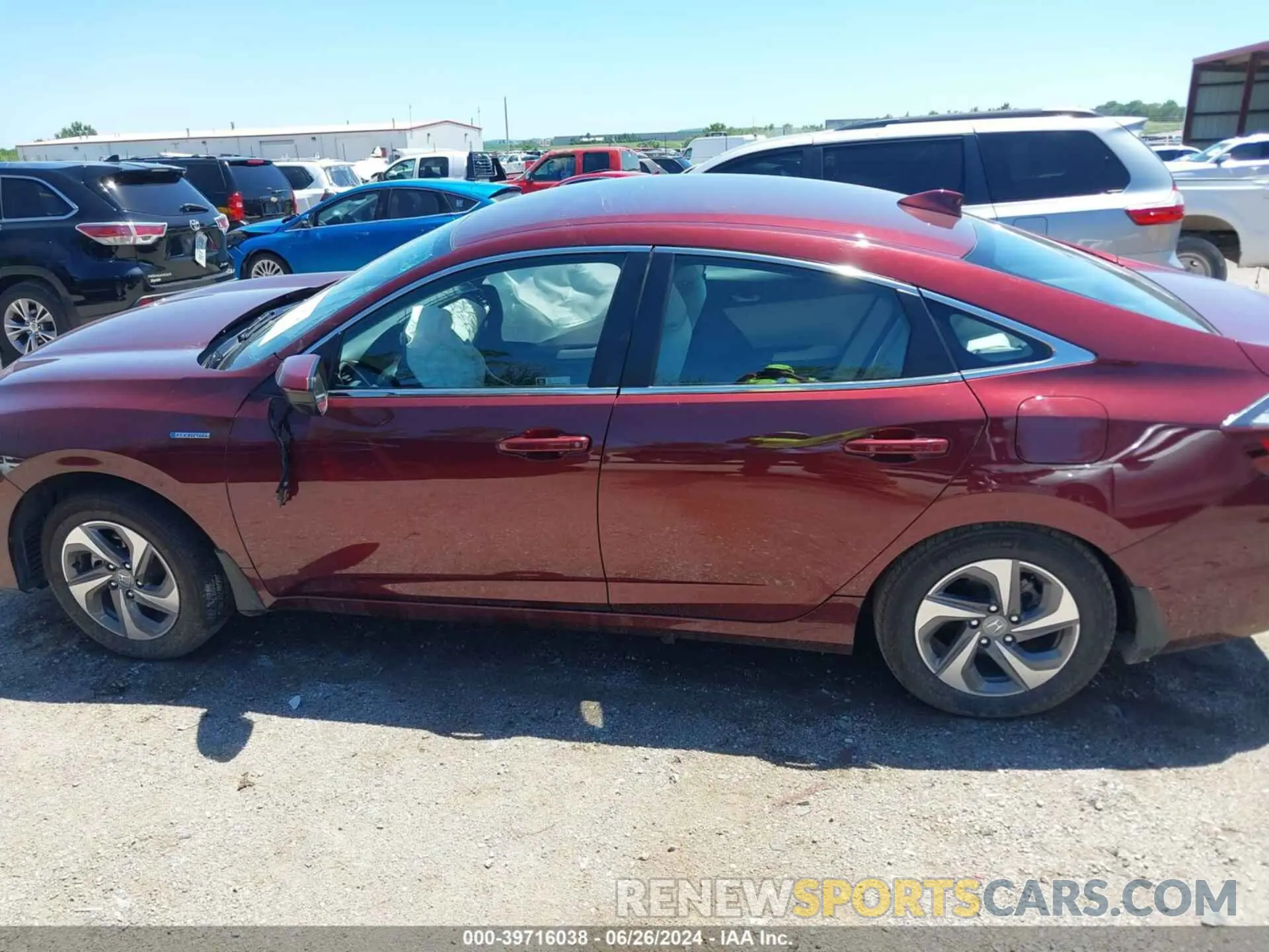 14 fotografías del automóvil dañado 19XZE4F12KE017411 HONDA INSIGHT 2019