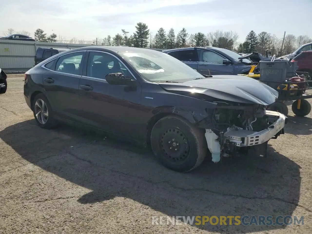 4 fotografías del automóvil dañado 19XZE4F15KE017130 HONDA INSIGHT 2019