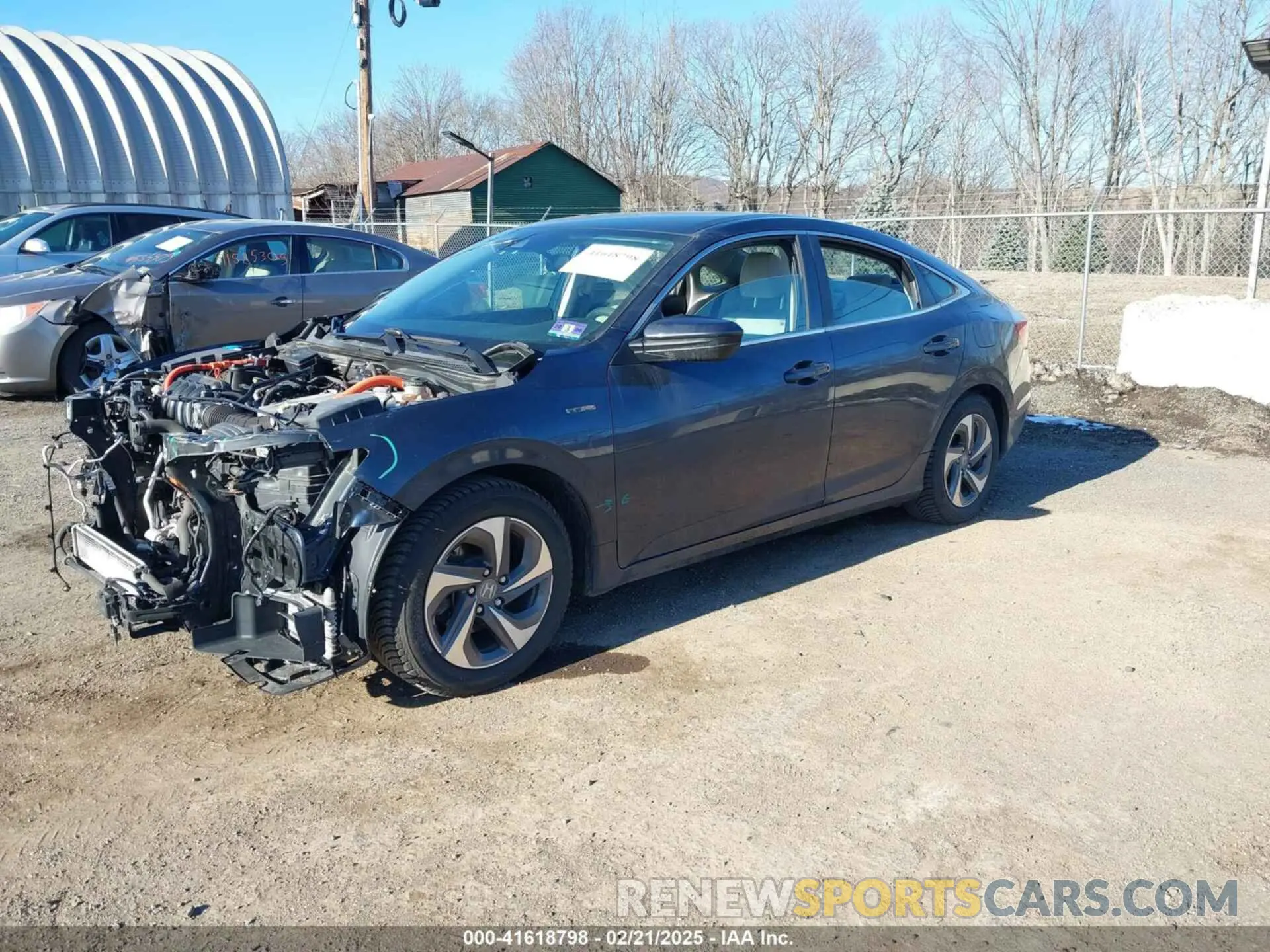 2 fotografías del automóvil dañado 19XZE4F16KE022224 HONDA INSIGHT 2019