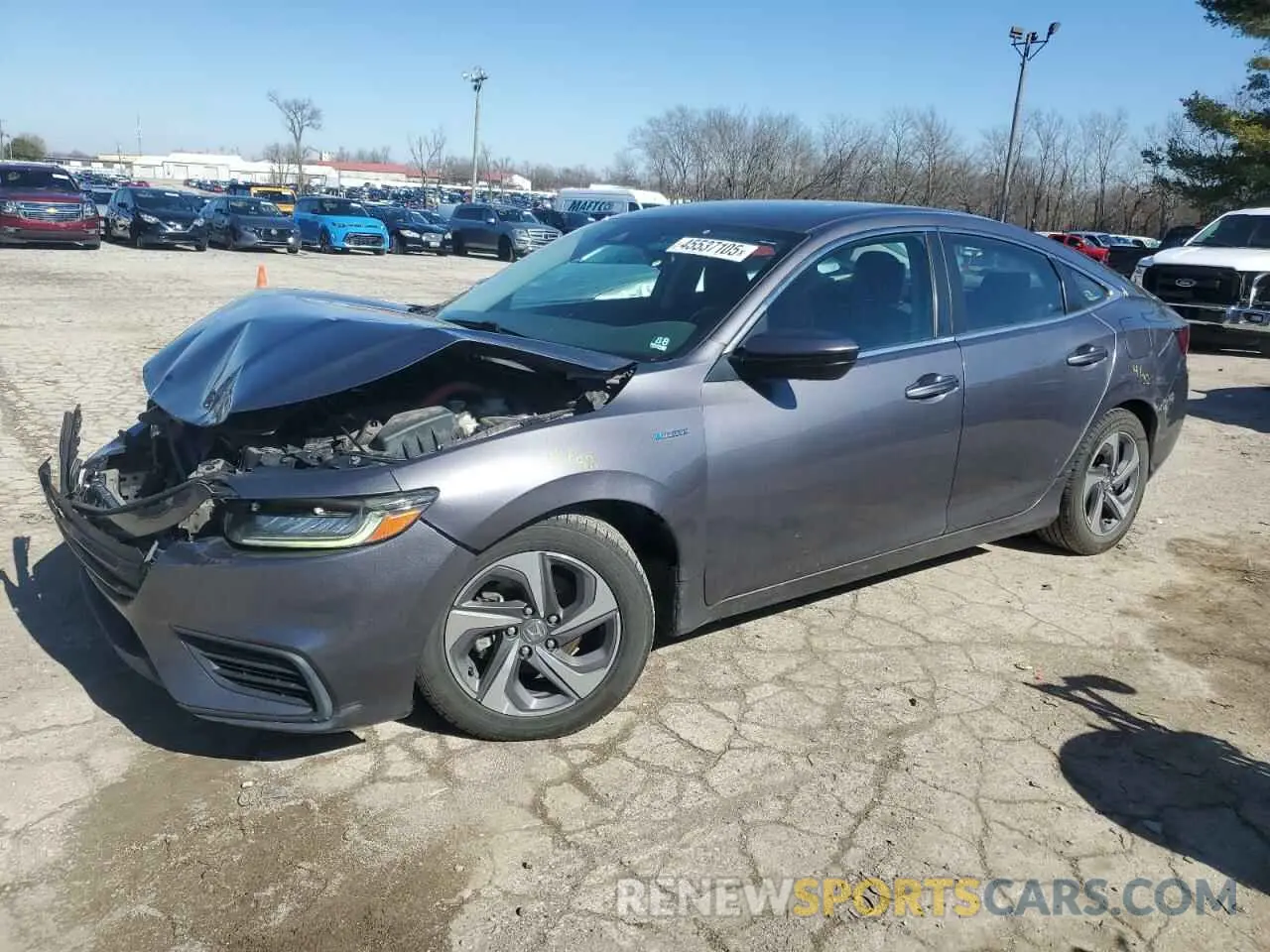 1 fotografías del automóvil dañado 19XZE4F17KE004718 HONDA INSIGHT 2019