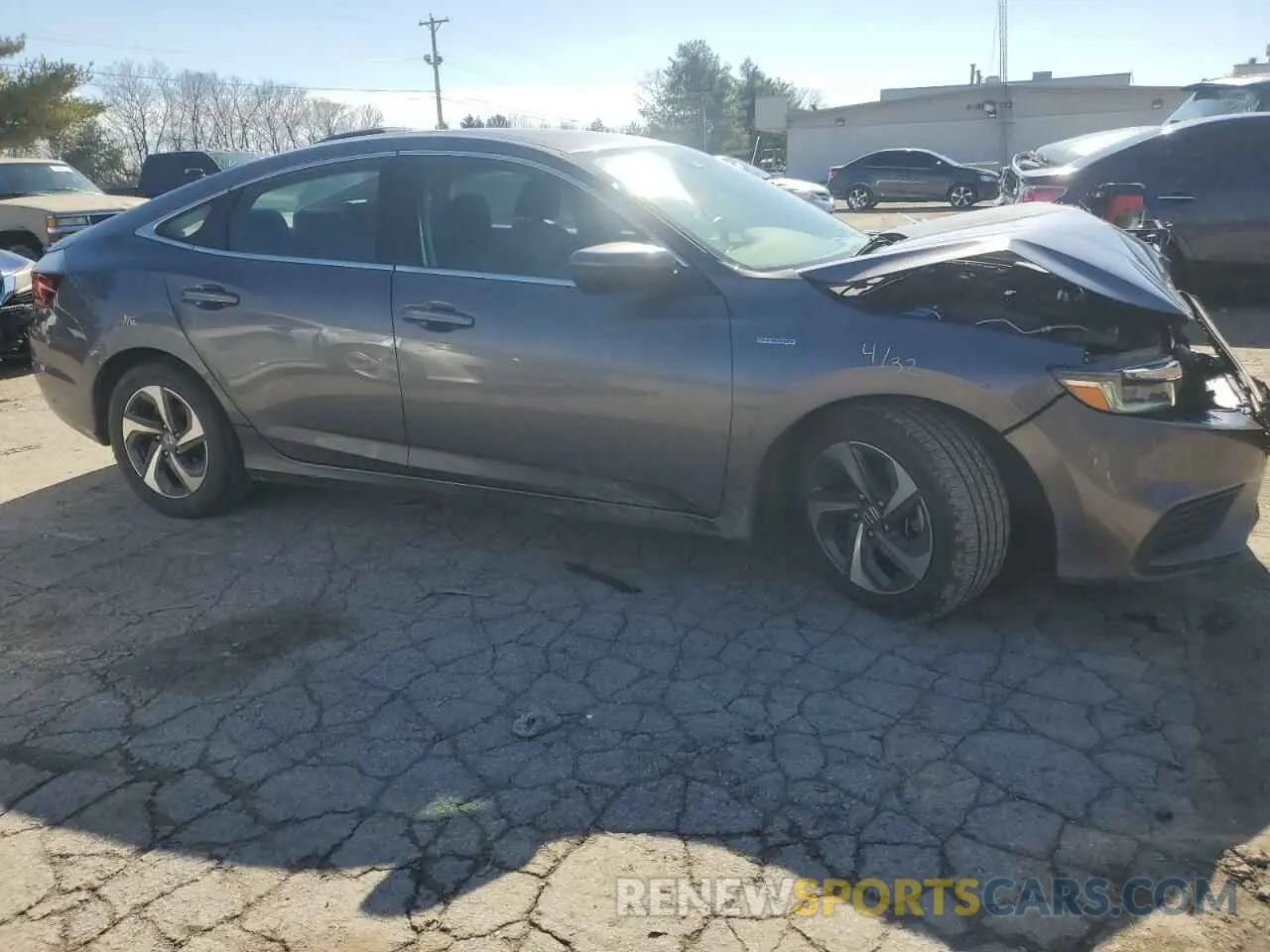 4 fotografías del automóvil dañado 19XZE4F17KE004718 HONDA INSIGHT 2019