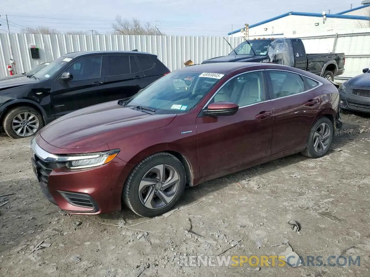 1 fotografías del automóvil dañado 19XZE4F18KE008874 HONDA INSIGHT 2019