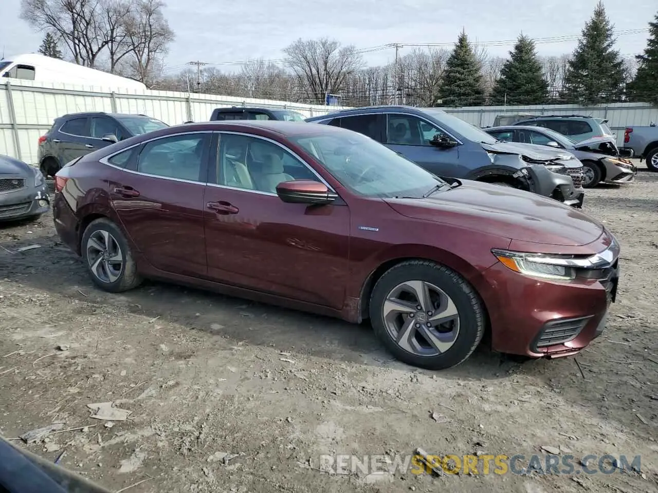 4 fotografías del automóvil dañado 19XZE4F18KE008874 HONDA INSIGHT 2019