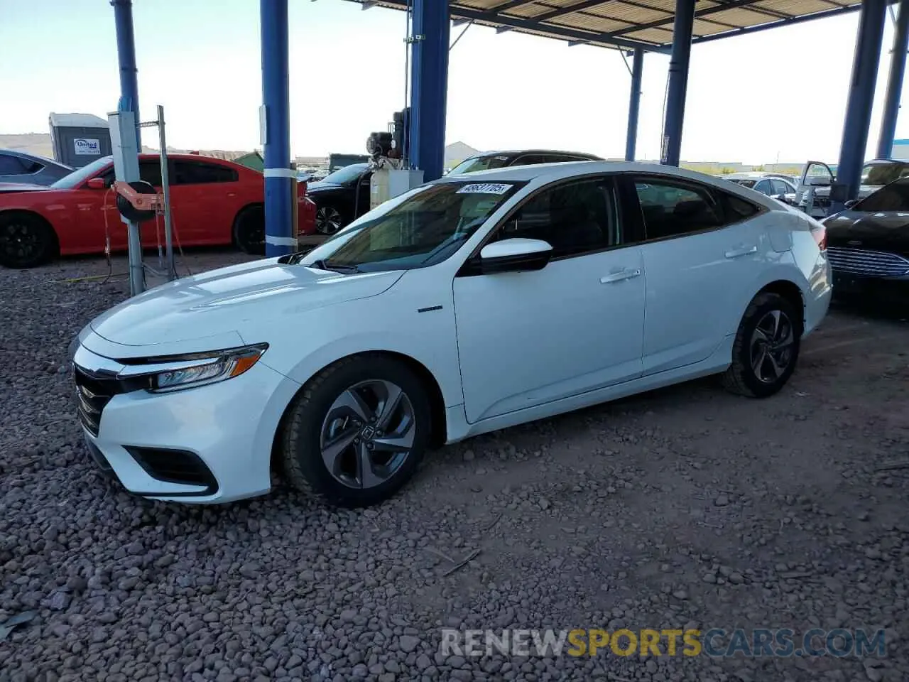 1 fotografías del automóvil dañado 19XZE4F50KE028846 HONDA INSIGHT 2019