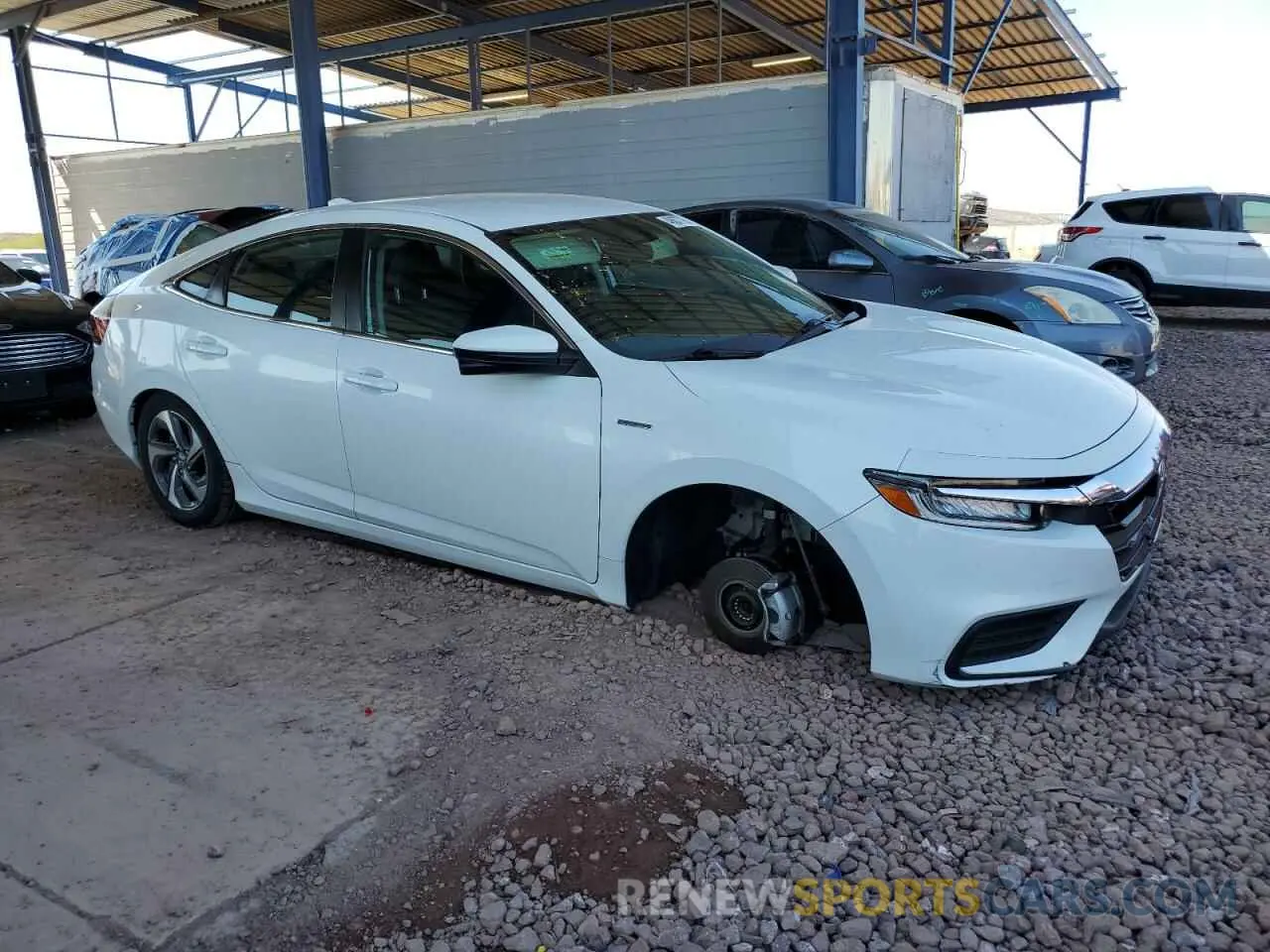4 fotografías del automóvil dañado 19XZE4F50KE028846 HONDA INSIGHT 2019