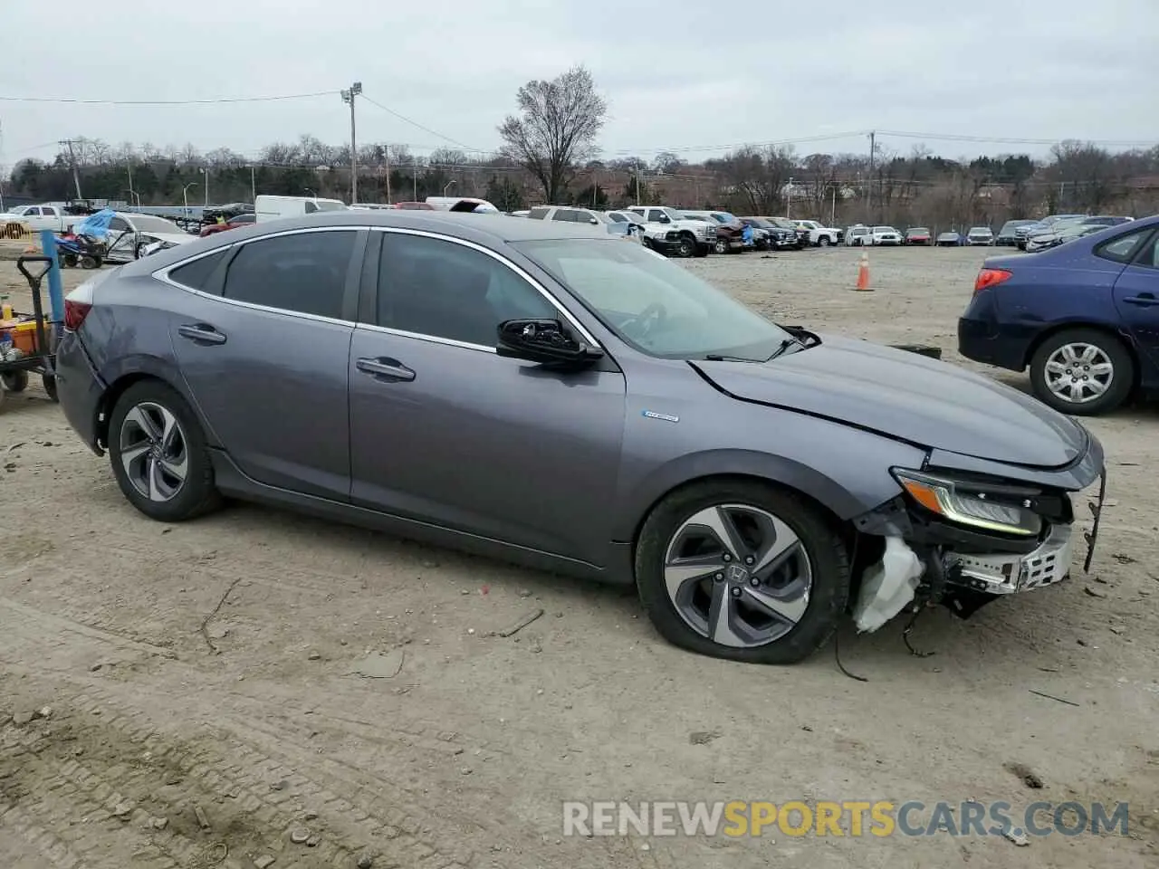 4 fotografías del automóvil dañado 19XZE4F51KE005799 HONDA INSIGHT 2019