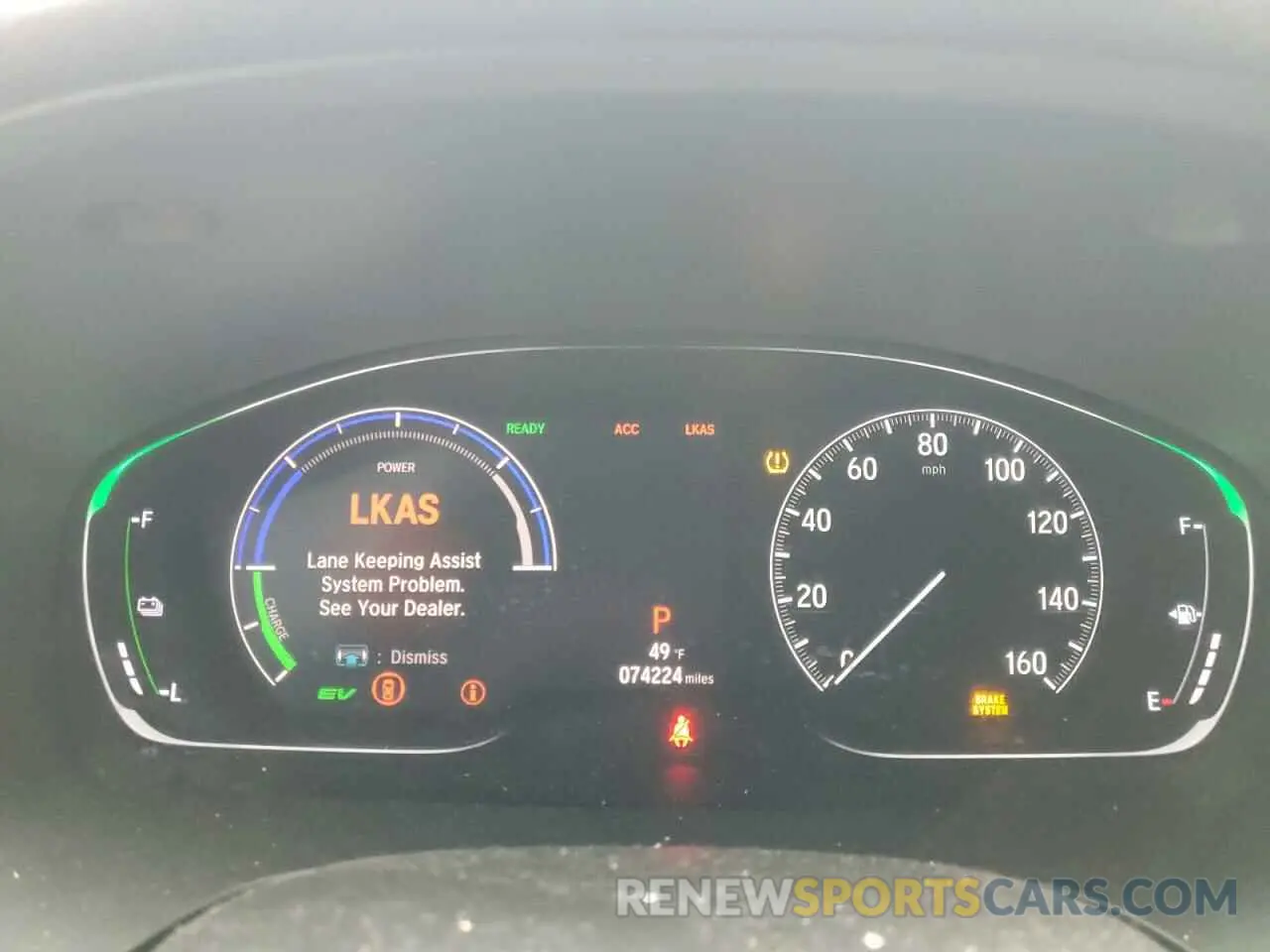 9 fotografías del automóvil dañado 19XZE4F55KE018247 HONDA INSIGHT 2019