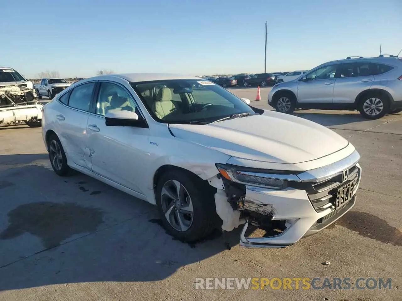 4 fotografías del automóvil dañado 19XZE4F55KE028941 HONDA INSIGHT 2019