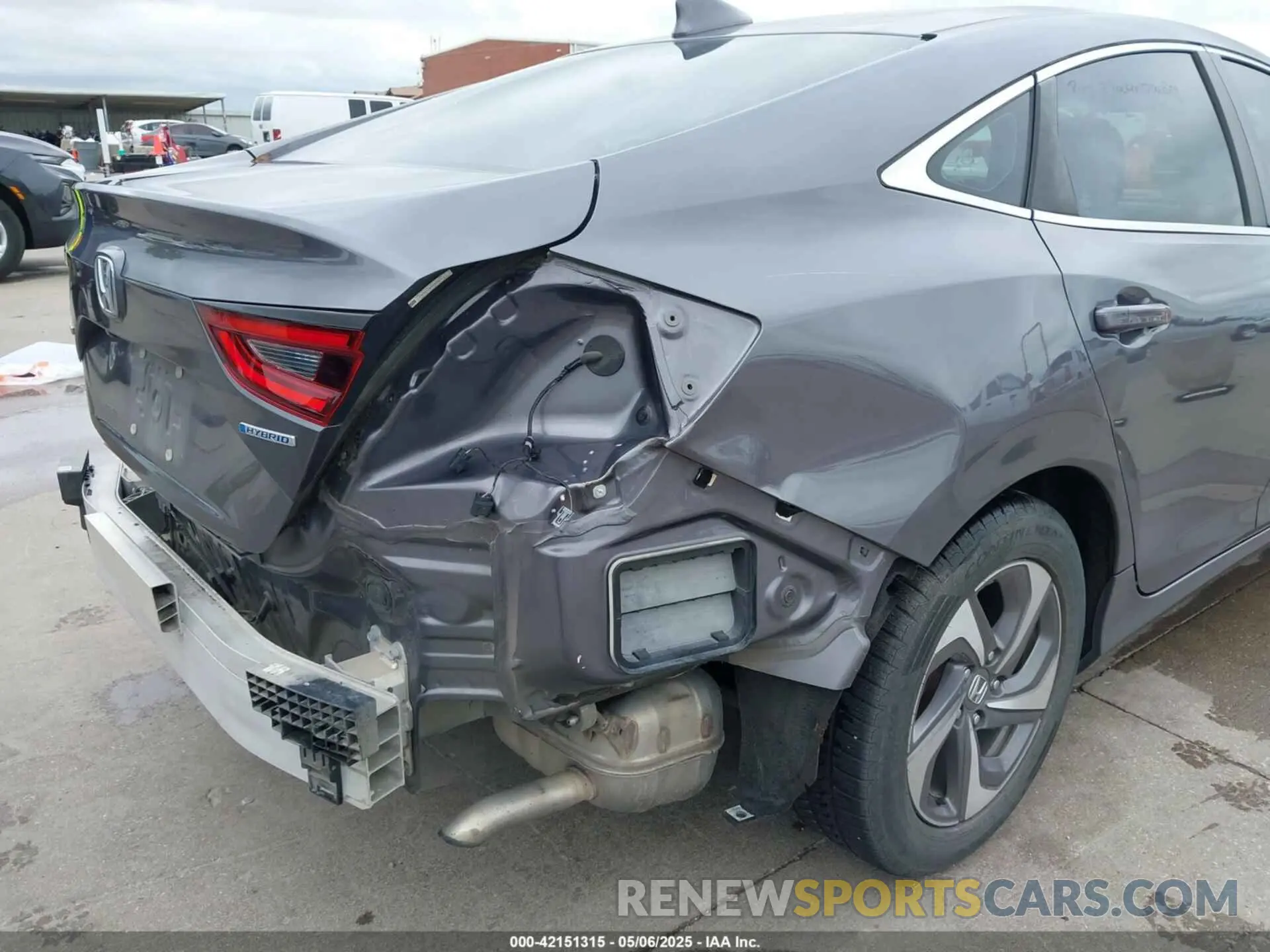 6 fotografías del automóvil dañado 19XZE4F56KE025837 HONDA INSIGHT 2019