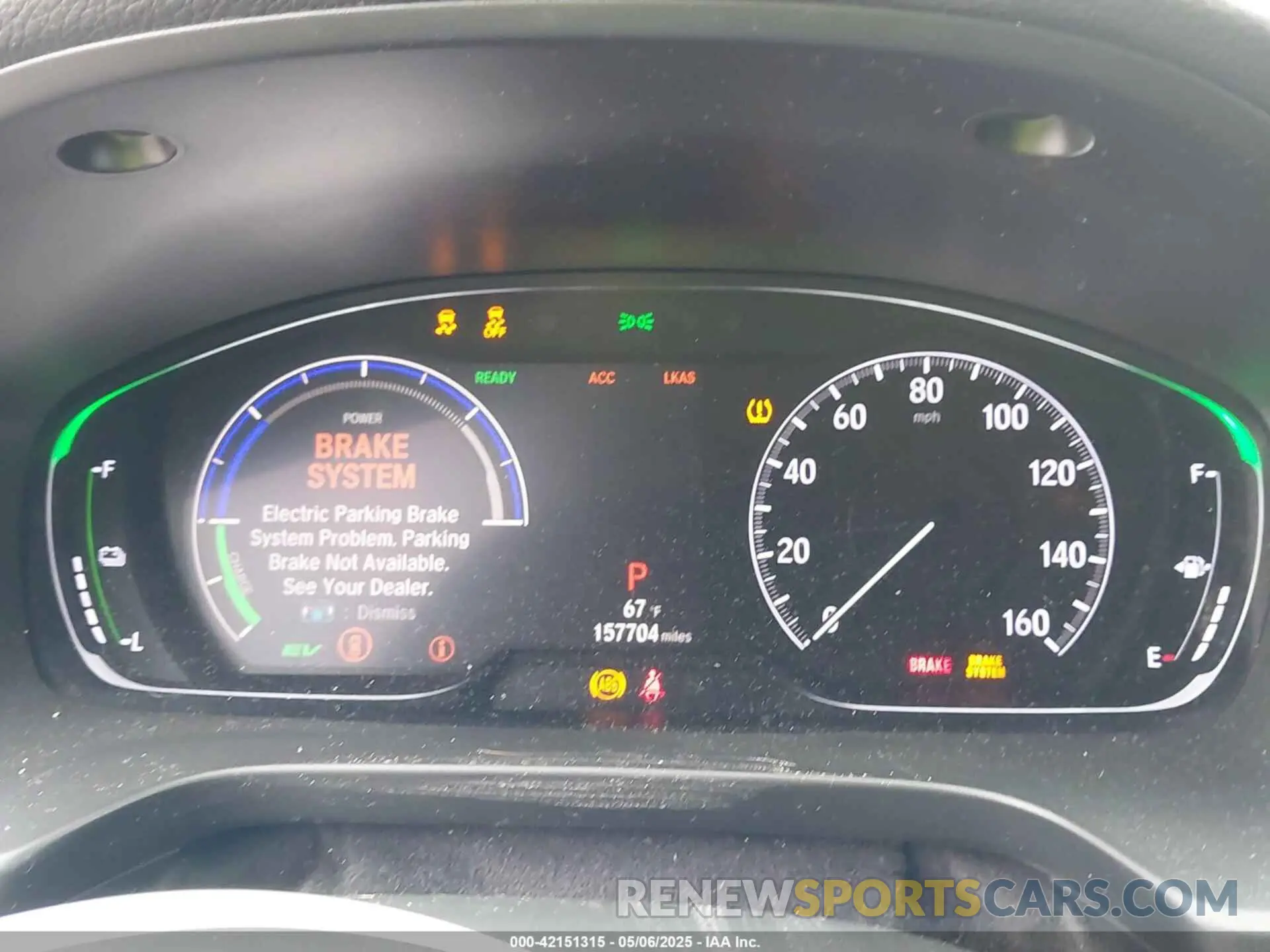 7 fotografías del automóvil dañado 19XZE4F56KE025837 HONDA INSIGHT 2019