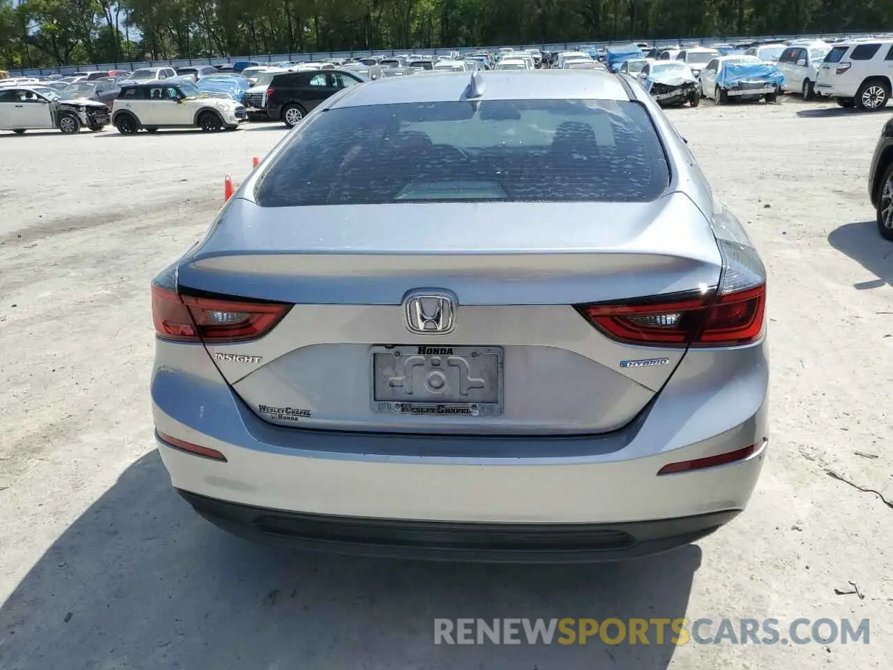 6 fotografías del automóvil dañado 19XZE4F57KE002342 HONDA INSIGHT 2019