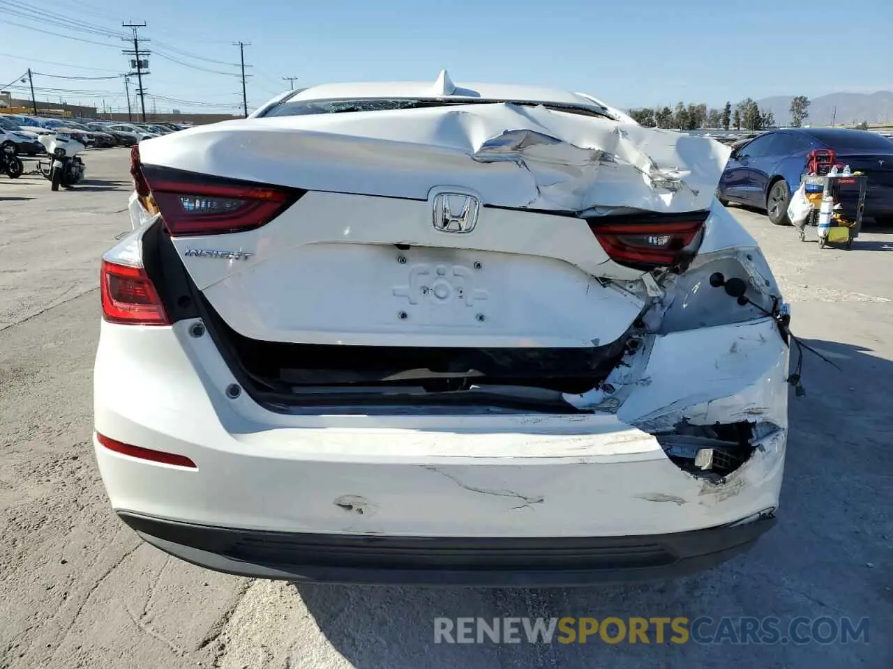 6 fotografías del automóvil dañado 19XZE4F57KE010697 HONDA INSIGHT 2019