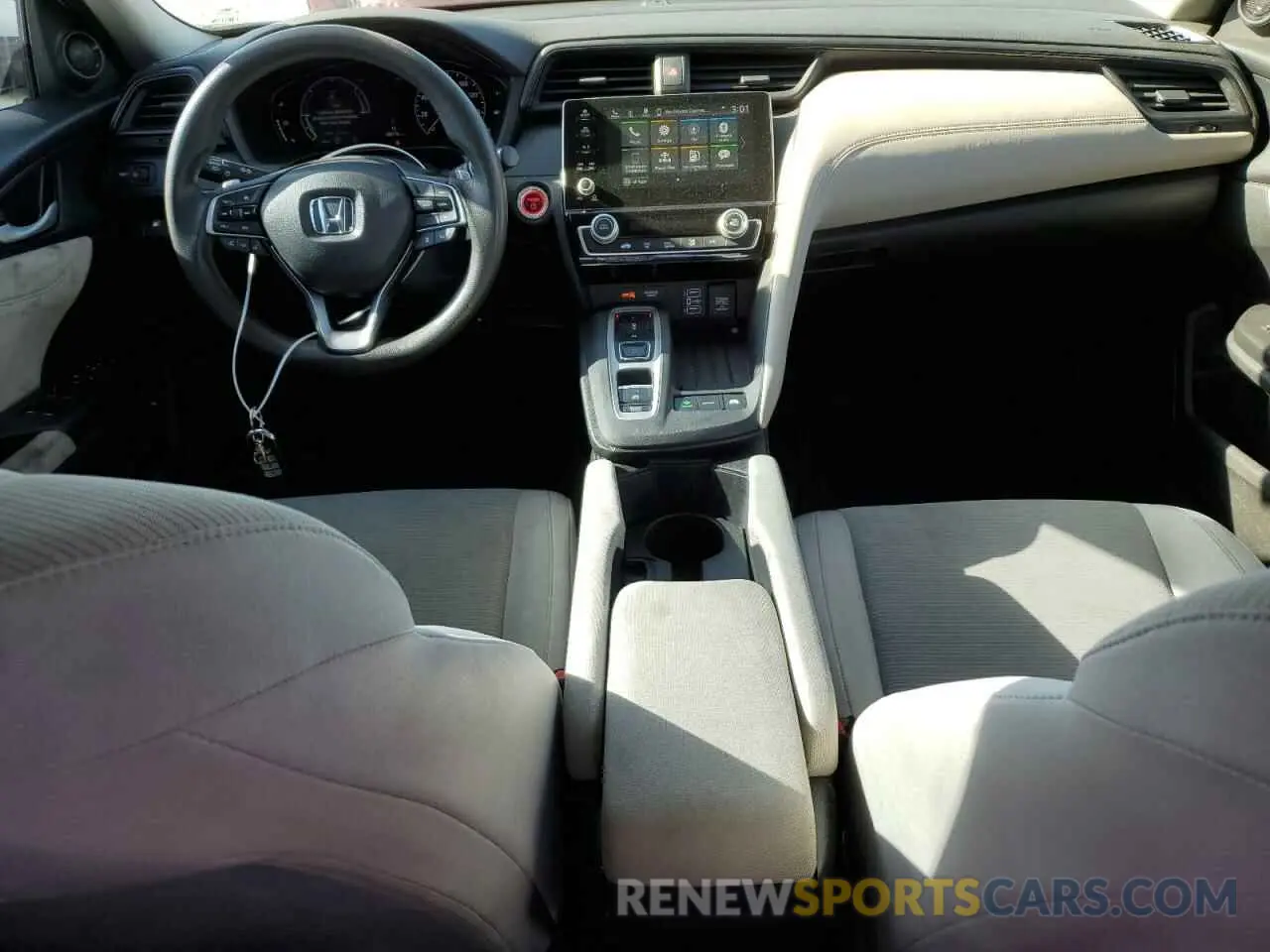 8 fotografías del automóvil dañado 19XZE4F57KE010697 HONDA INSIGHT 2019