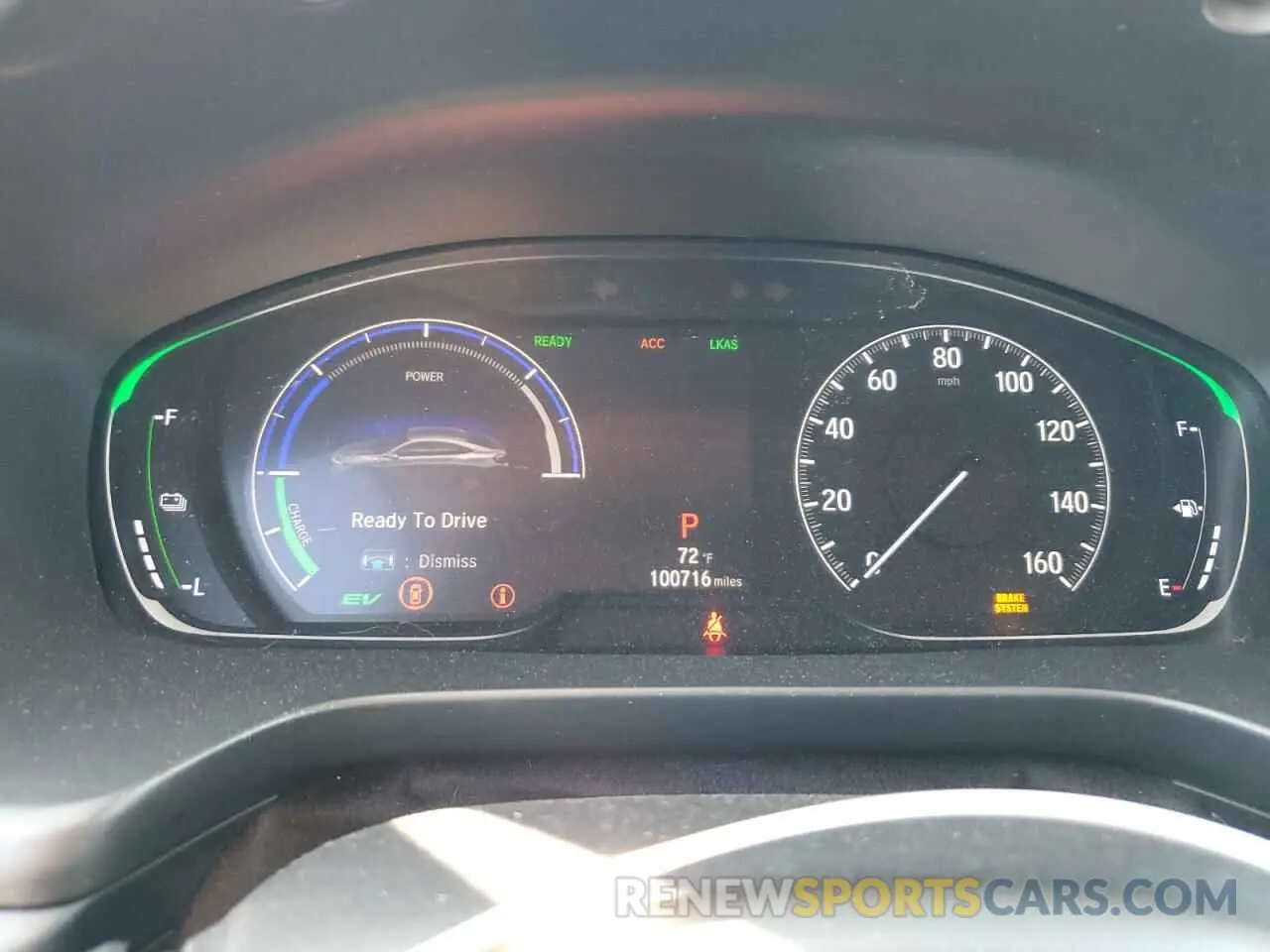 9 fotografías del automóvil dañado 19XZE4F57KE010697 HONDA INSIGHT 2019