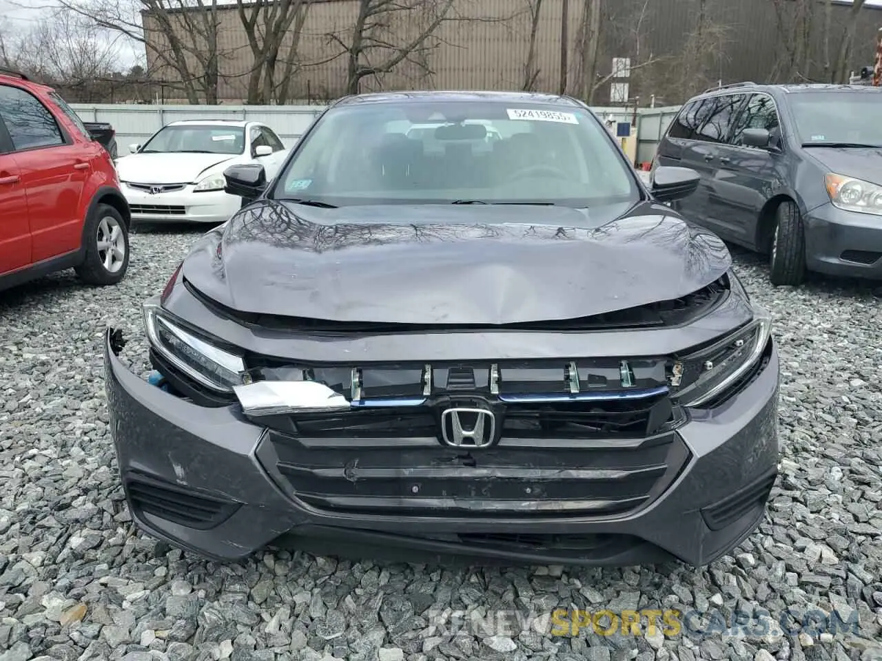 5 fotografías del automóvil dañado 19XZE4F58KE008151 HONDA INSIGHT 2019