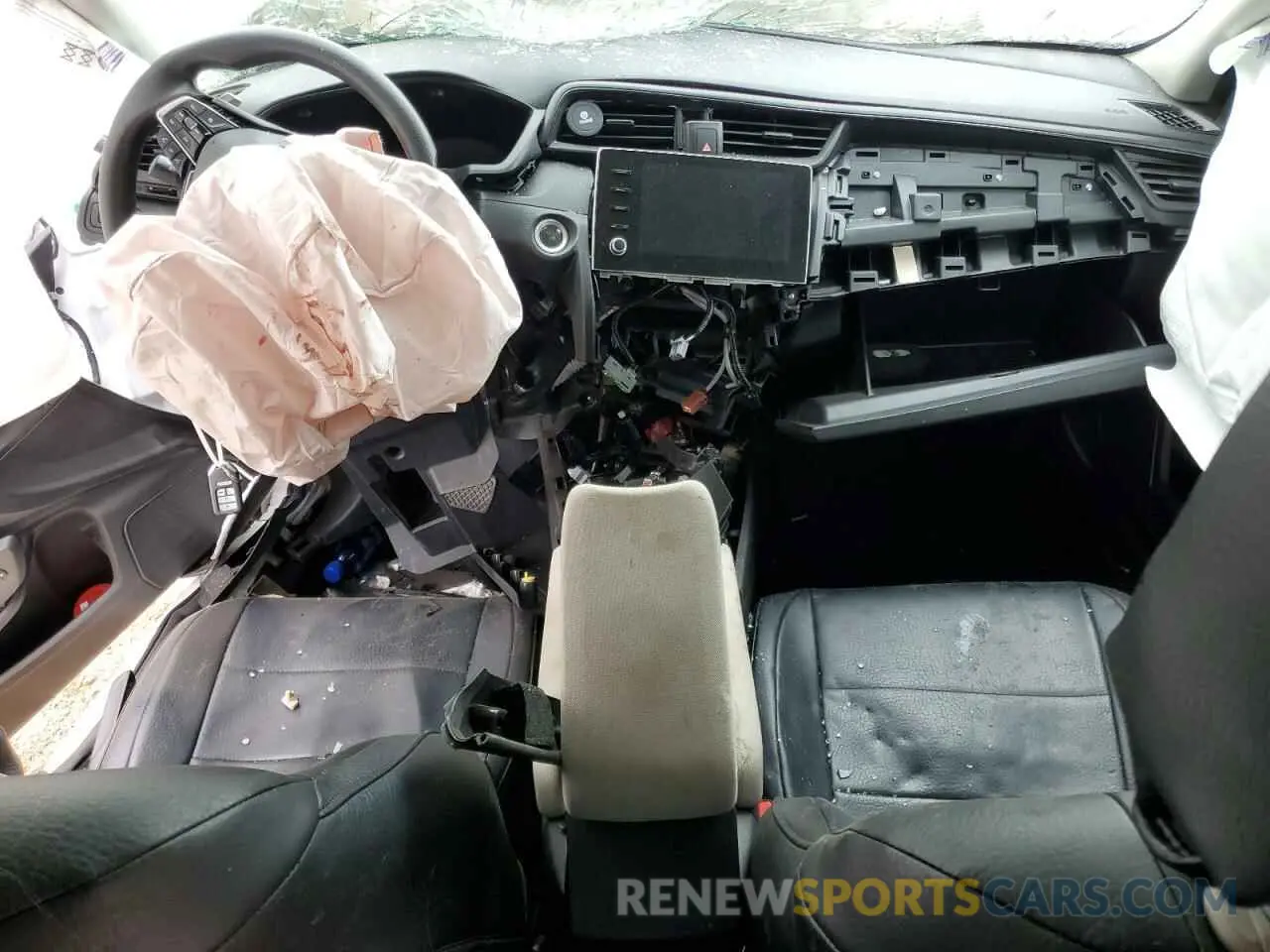 8 fotografías del automóvil dañado 19XZE4F58KE015133 HONDA INSIGHT 2019