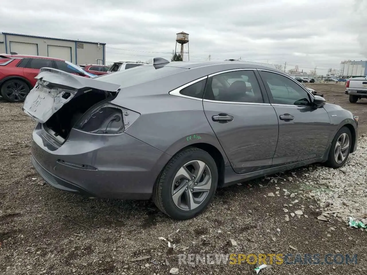 3 fotografías del automóvil dañado 19XZE4F58KE031476 HONDA INSIGHT 2019