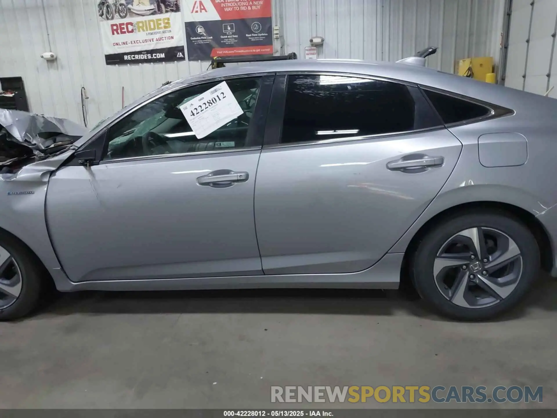 15 fotografías del automóvil dañado 19XZE4F59KE001869 HONDA INSIGHT 2019