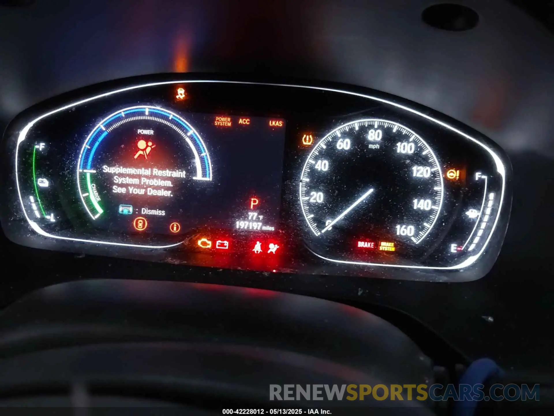 7 fotografías del automóvil dañado 19XZE4F59KE001869 HONDA INSIGHT 2019