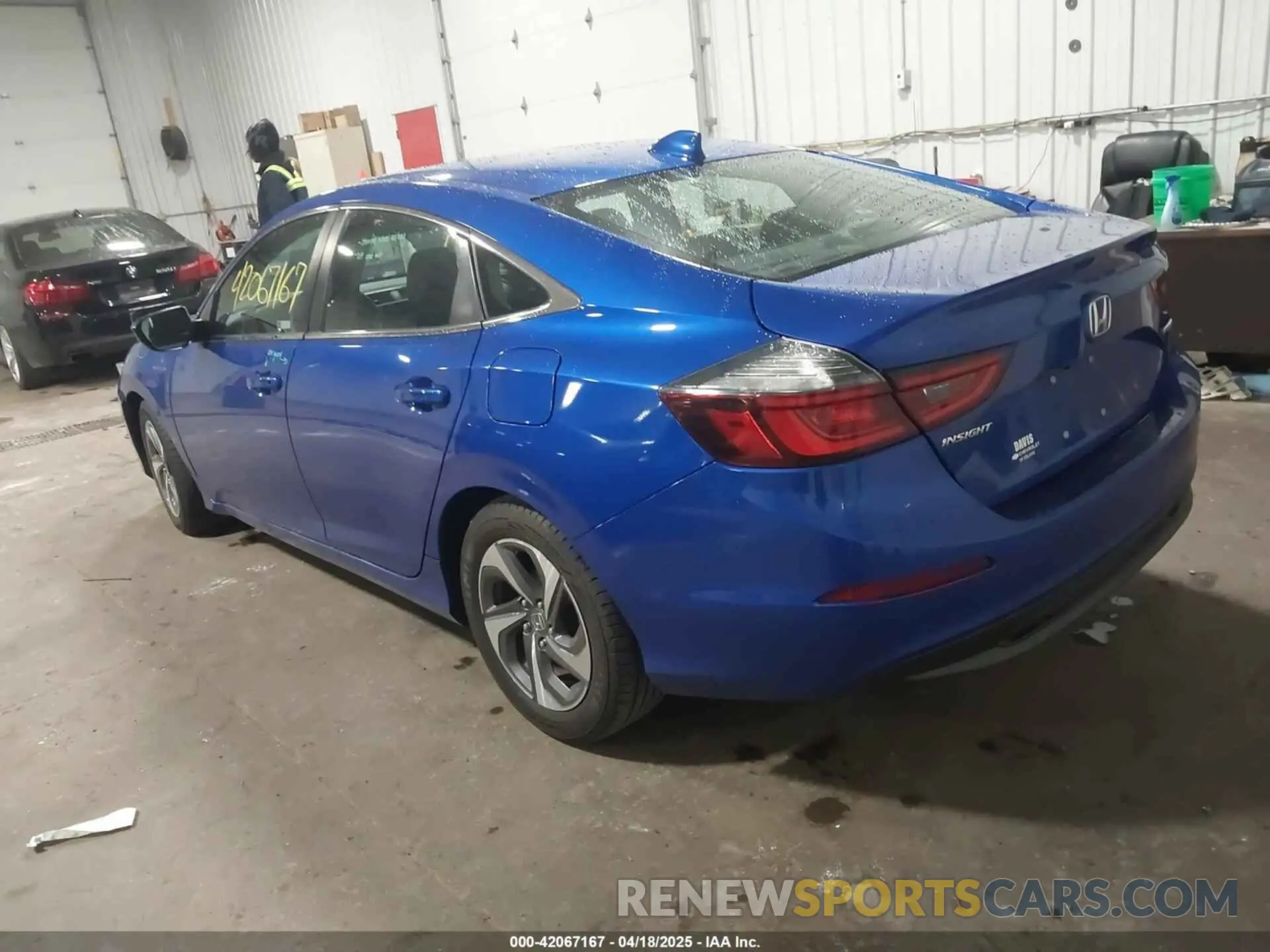 3 fotografías del automóvil dañado 19XZE4F5XKE013870 HONDA INSIGHT 2019