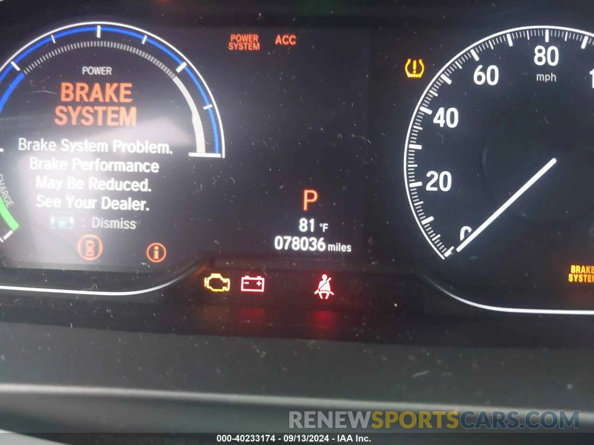15 fotografías del automóvil dañado 19XZE4F91KE007748 HONDA INSIGHT 2019