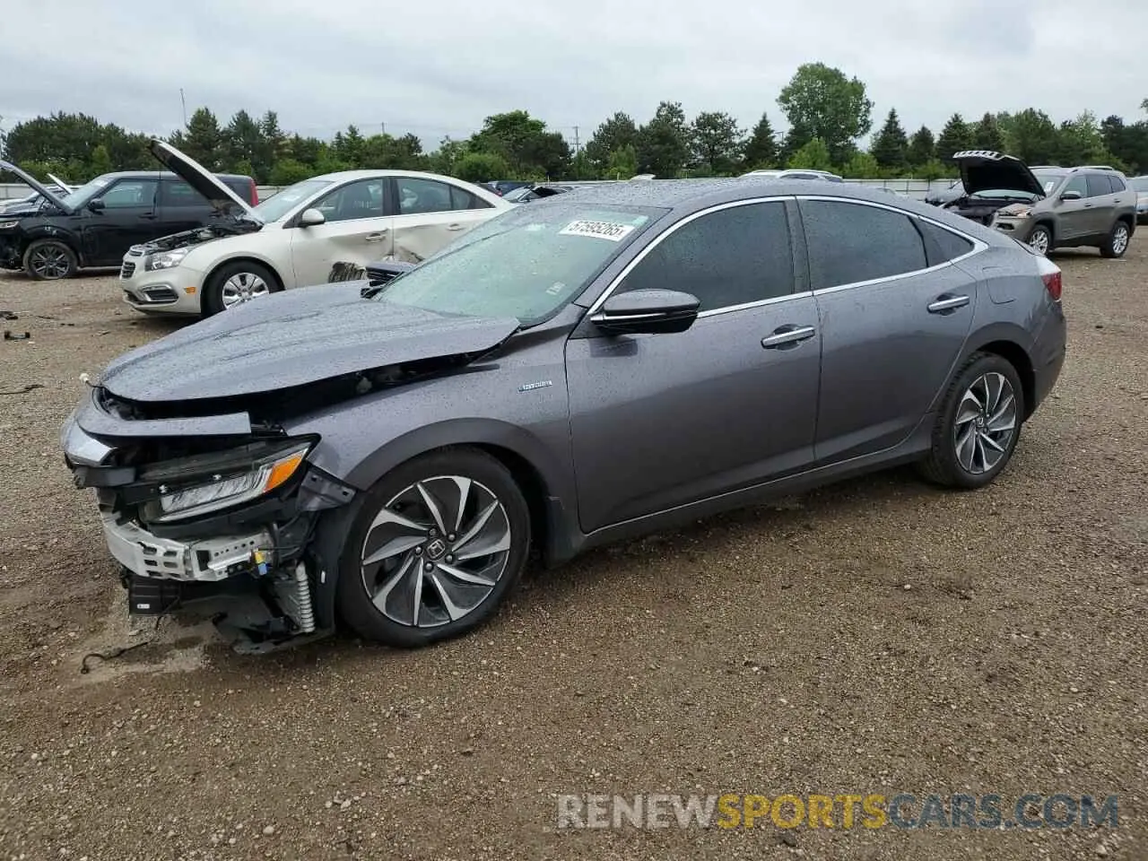 1 fotografías del automóvil dañado 19XZE4F94KE024088 HONDA INSIGHT 2019
