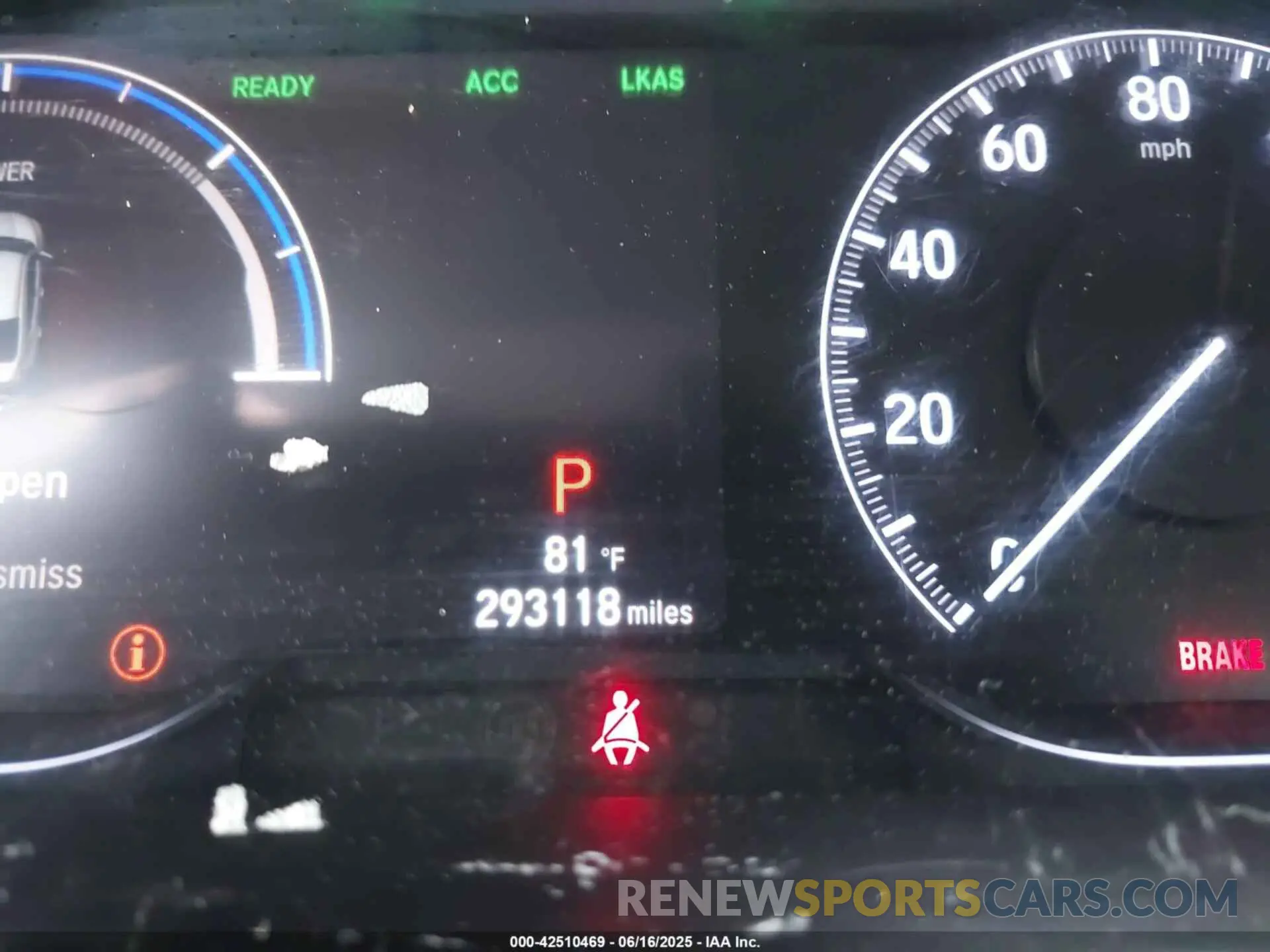 16 fotografías del automóvil dañado 19XZE4F95KE013732 HONDA INSIGHT 2019
