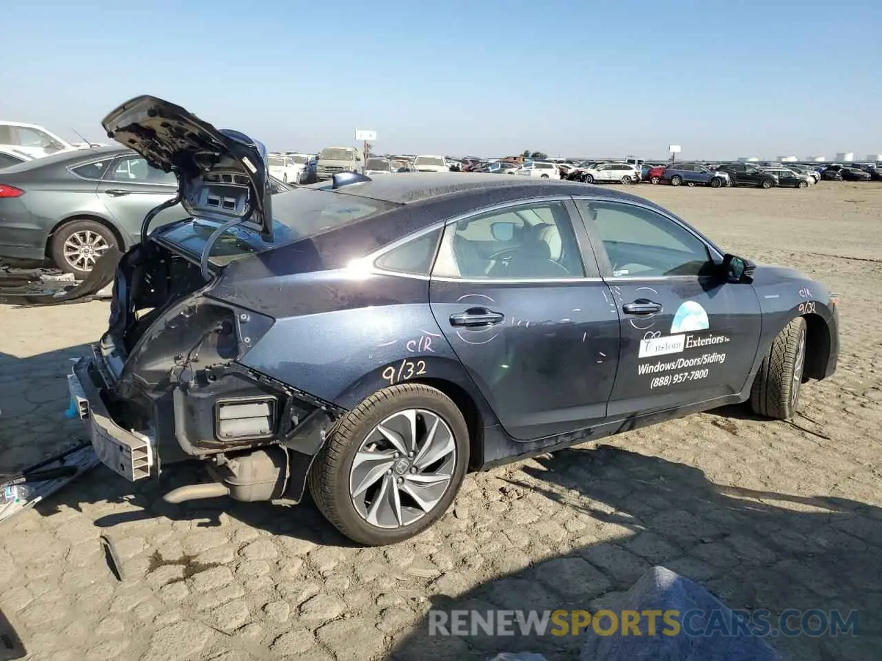 3 fotografías del automóvil dañado 19XZE4F96KE005669 HONDA INSIGHT 2019