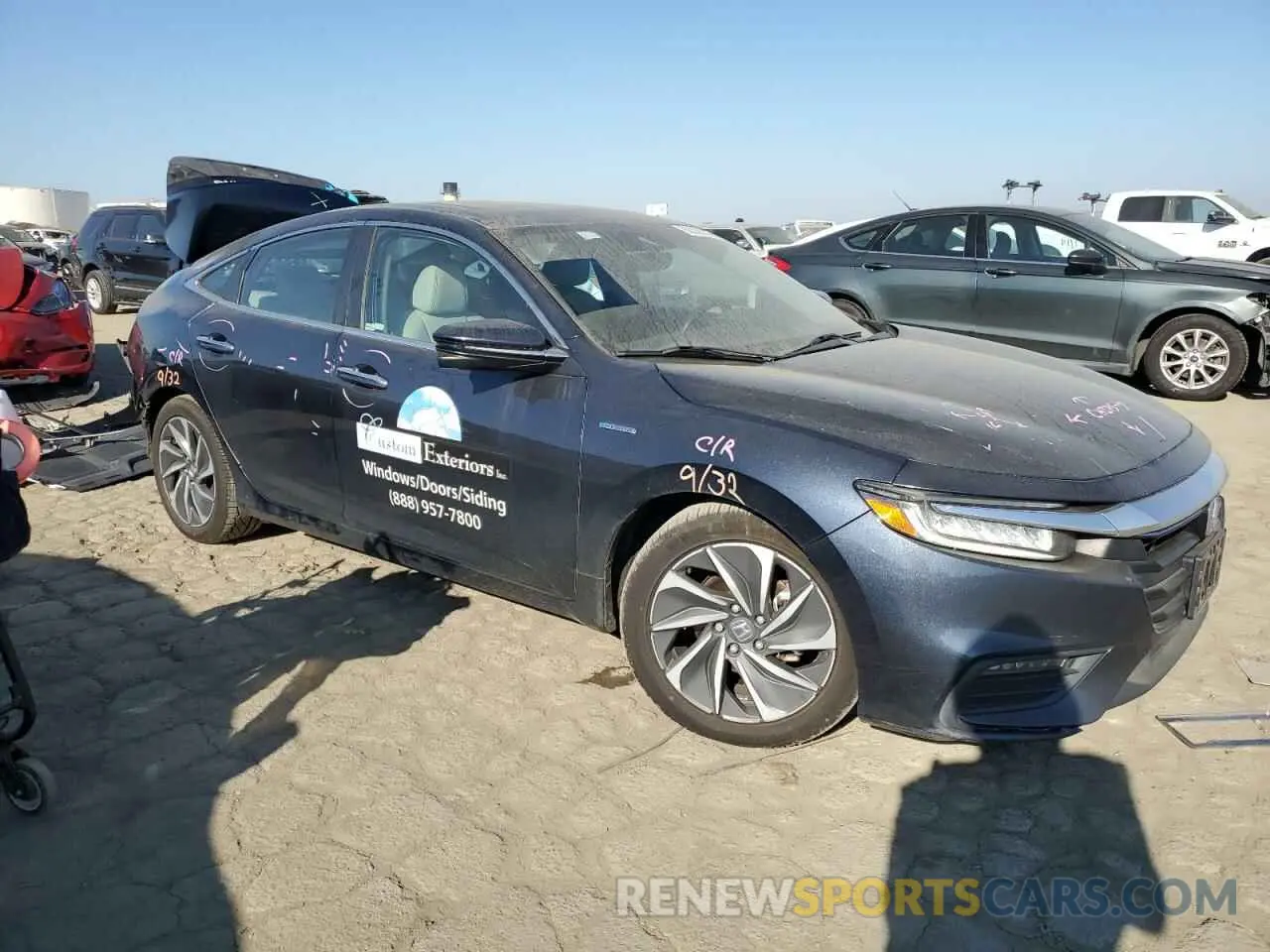 4 fotografías del automóvil dañado 19XZE4F96KE005669 HONDA INSIGHT 2019
