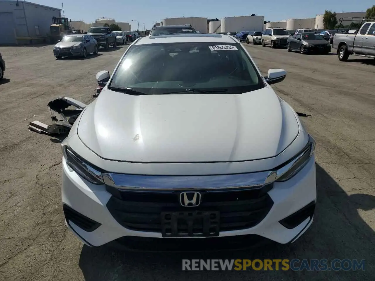 5 fotografías del automóvil dañado 19XZE4F97KE020228 HONDA INSIGHT 2019