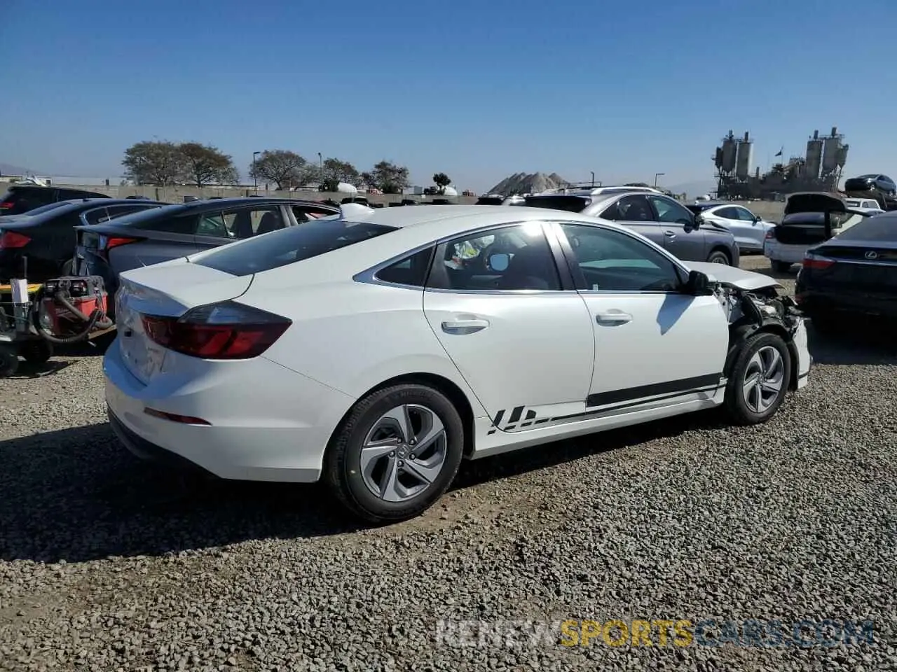 3 fotografías del automóvil dañado 19XZE4F50LE013278 HONDA INSIGHT 2020