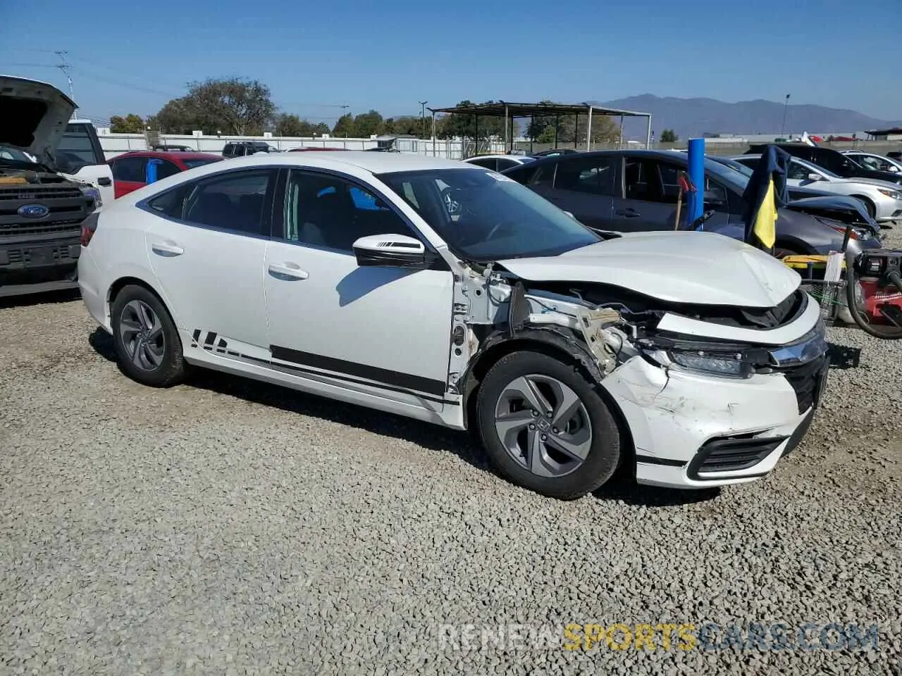 4 fotografías del automóvil dañado 19XZE4F50LE013278 HONDA INSIGHT 2020