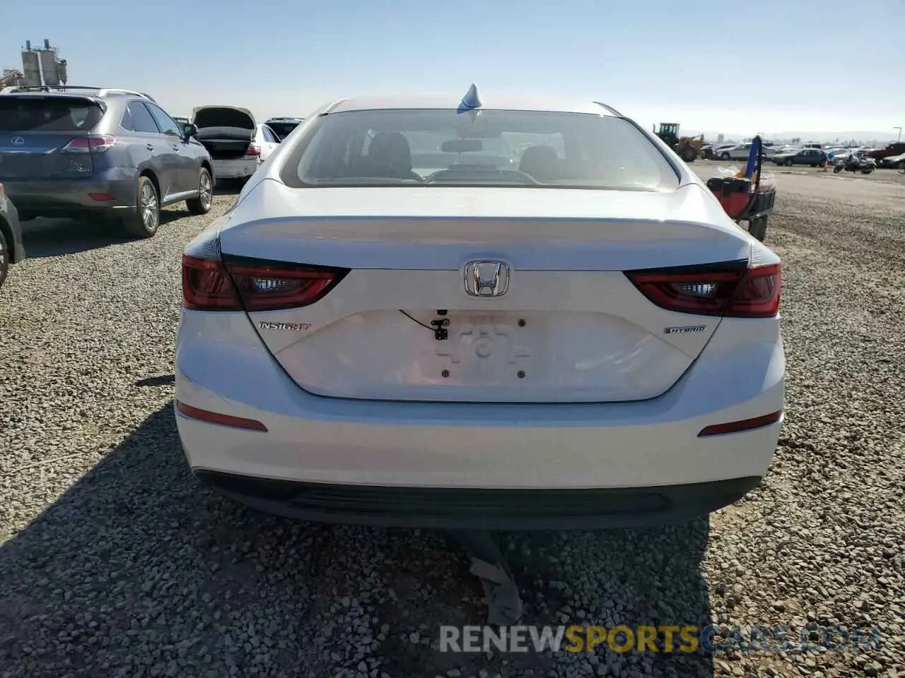 6 fotografías del automóvil dañado 19XZE4F50LE013278 HONDA INSIGHT 2020