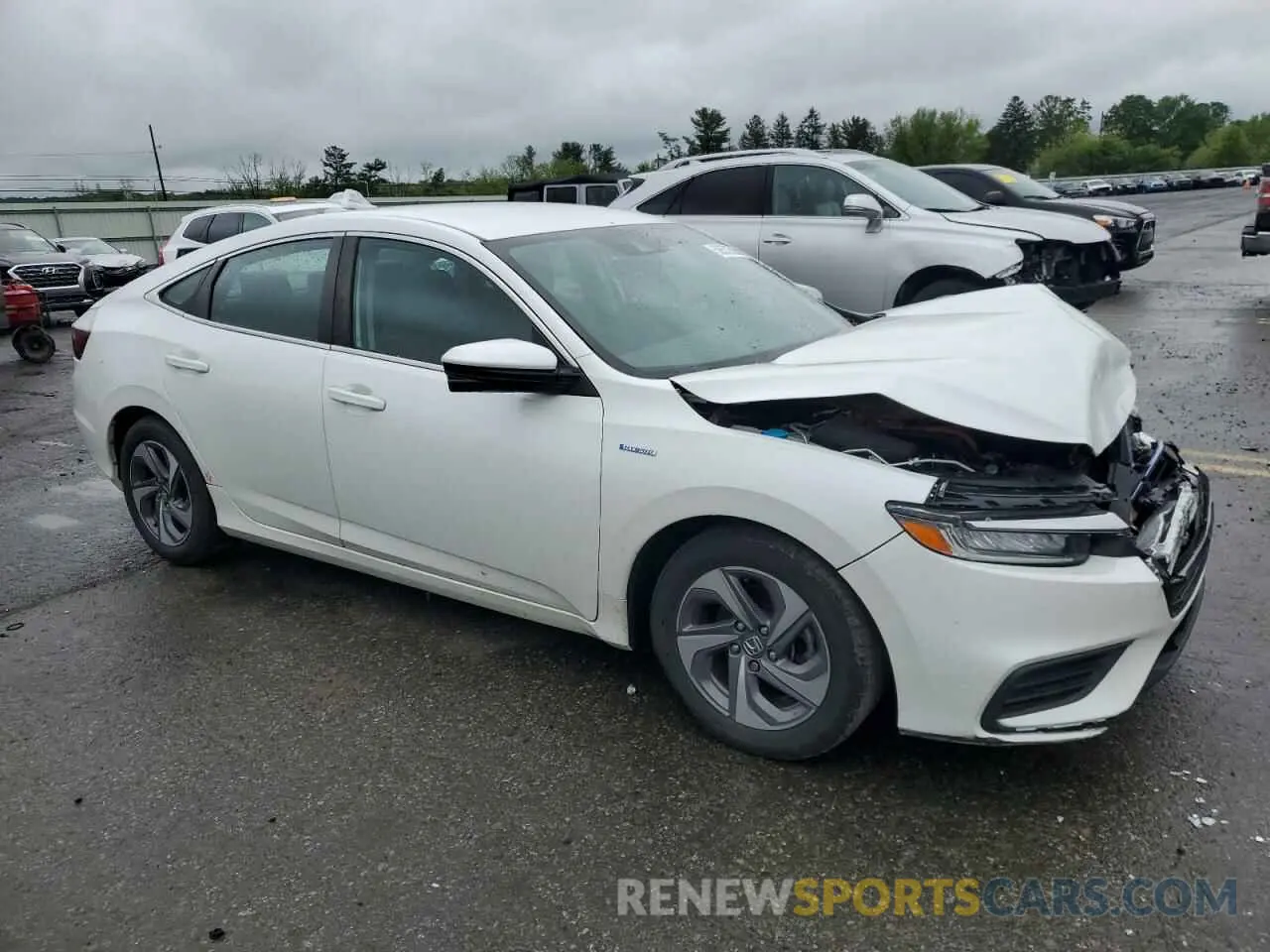 4 fotografías del automóvil dañado 19XZE4F53LE003859 HONDA INSIGHT 2020