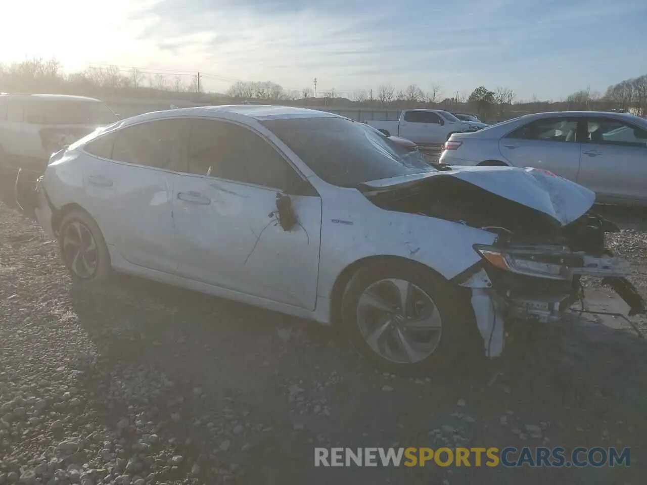 4 fotografías del automóvil dañado 19XZE4F53LE009595 HONDA INSIGHT 2020
